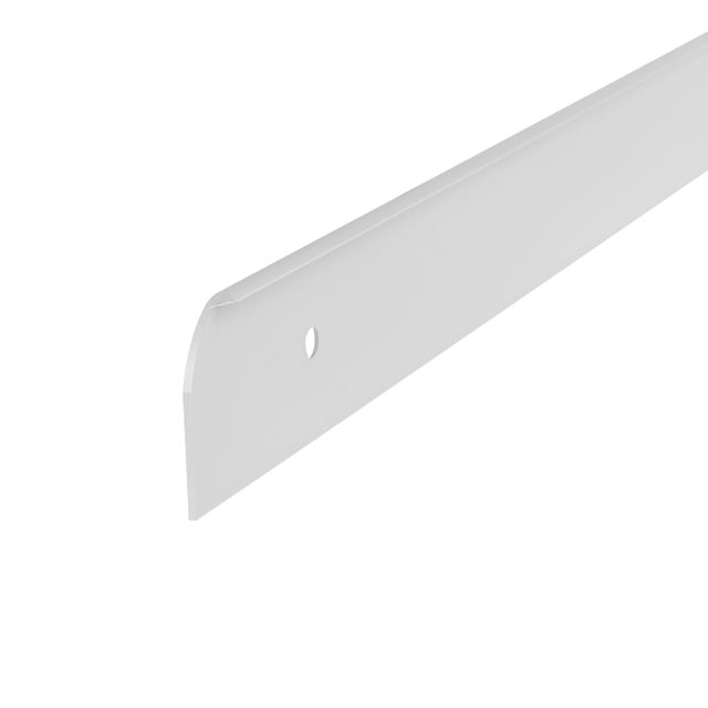 Listwa do blatu aluminiowa boczna lewa 28mm Cezar Srebrny mat 0,60m