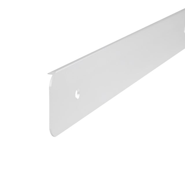 Listwa do blatu aluminiowa boczna prawa 38mm Cezar Srebrny mat 0,60m