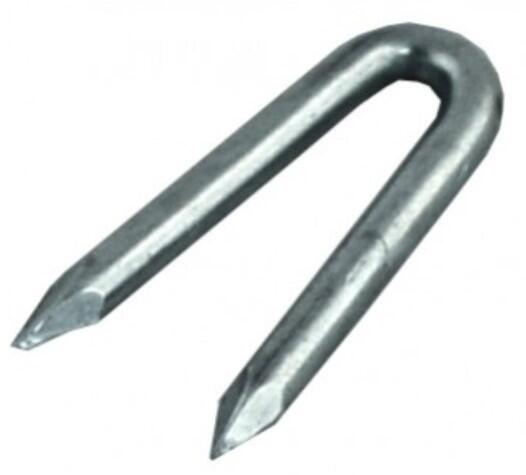 Skoble ocynkowane Ø3x30mm, do montażu siatki leśnej, 25 szt