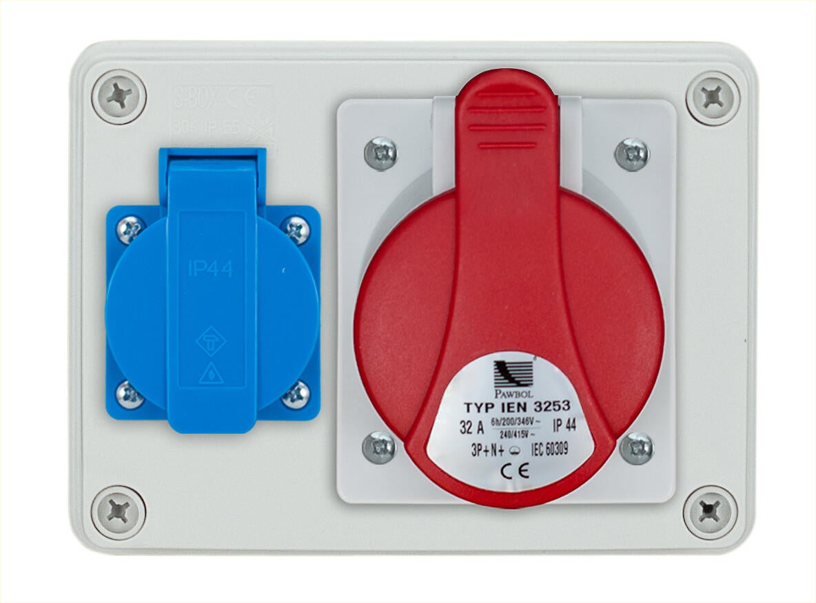 Rozdzielnica siłowa R-BOX 150 16A 3P+N+Z 400V, 2P+Z 230V Pawbol - 2
