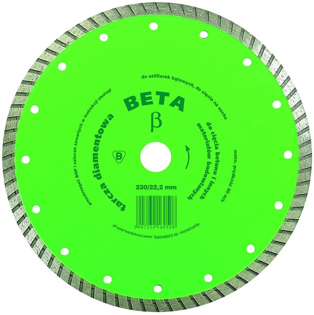 Tarcza diamentowa Turbo 230x22,2 mm BETA Turbo