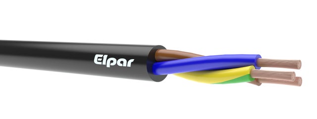 Przewód gumowy H05RR-F(OW-żo) 3x1,5mm2 1m