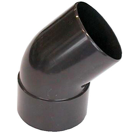 Kolano fi 80 mm, kąt 45°, brązowe PVC Scala Plastics