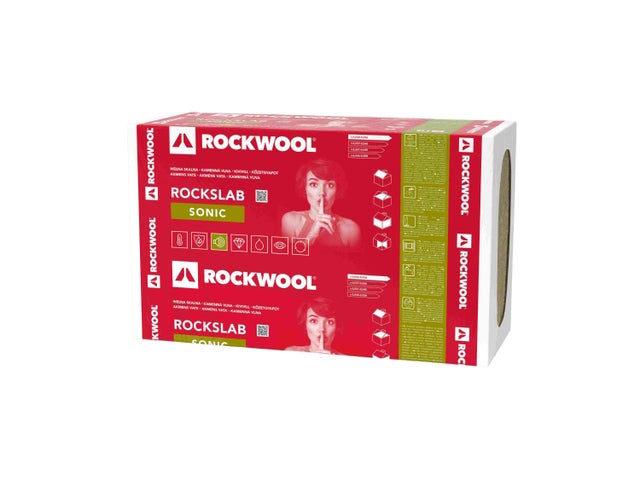 Wełna mineralna Rockwool Rockslab Sonic 5 cm skalna 0,036 W/(mK) 4,88 m2