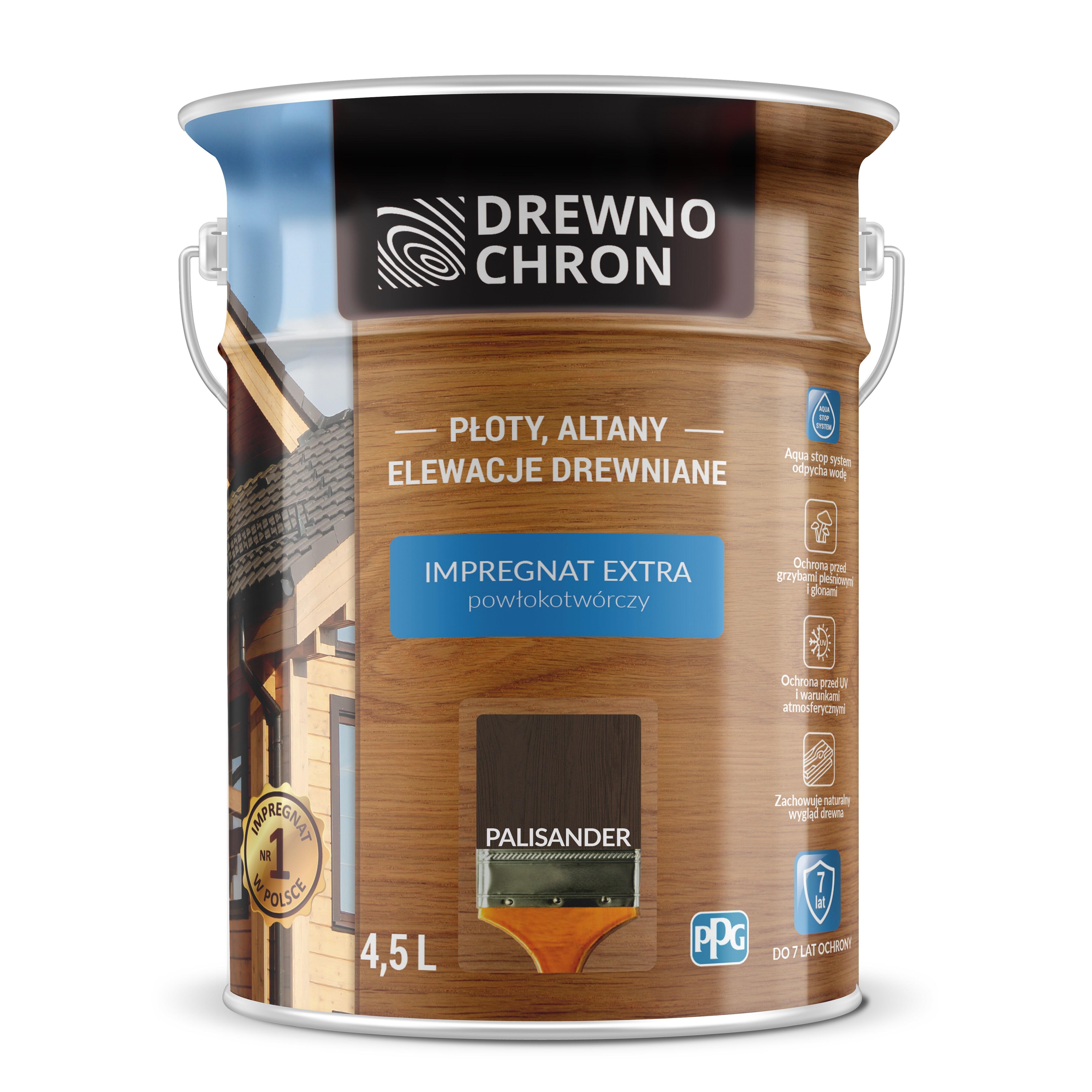 Impregnat Drewnochron Extra dąb ciemny 4,5l - 2