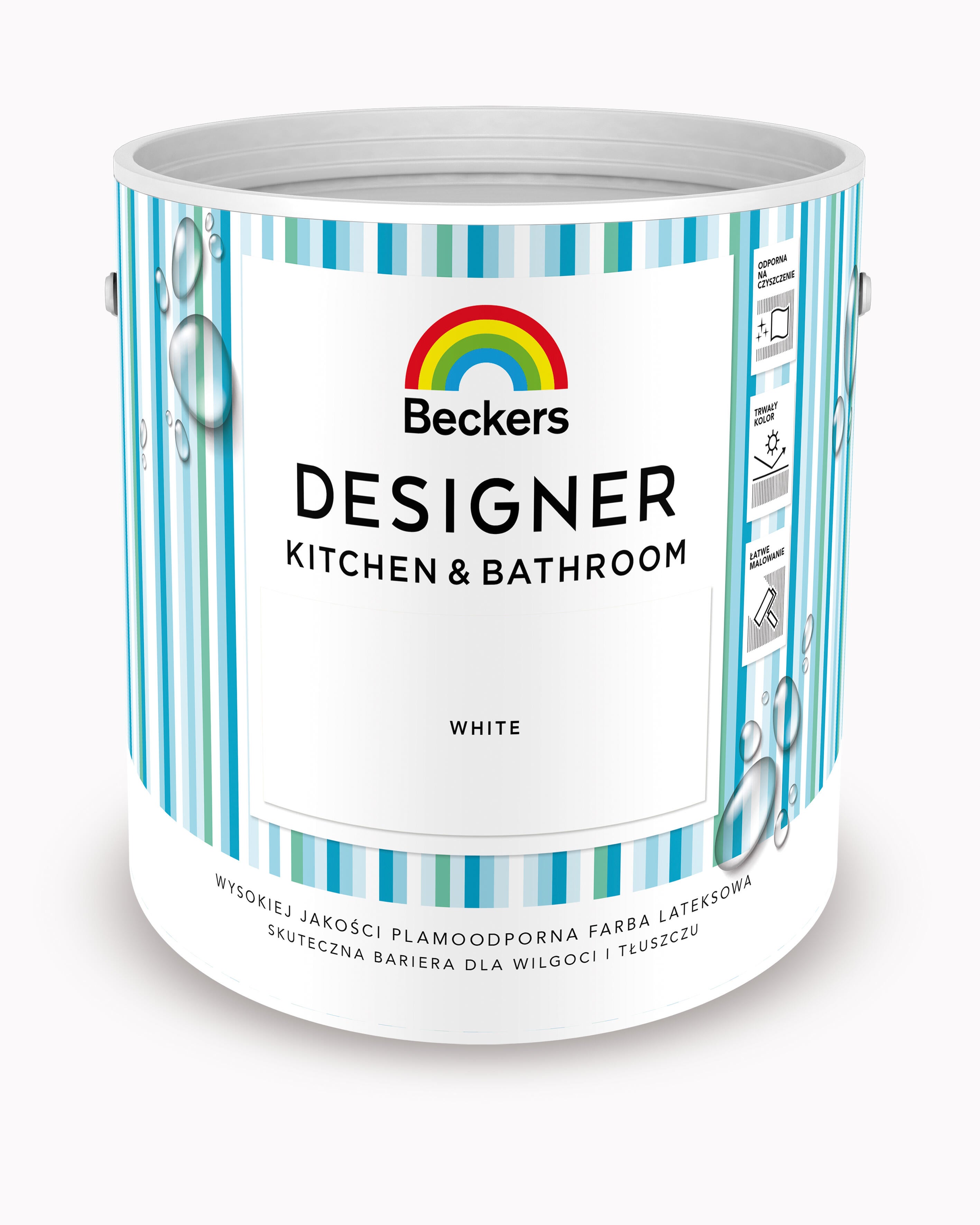 Farba Beckers Designer Kitchen & Bathtoom porcelain grey 2,5l - 2