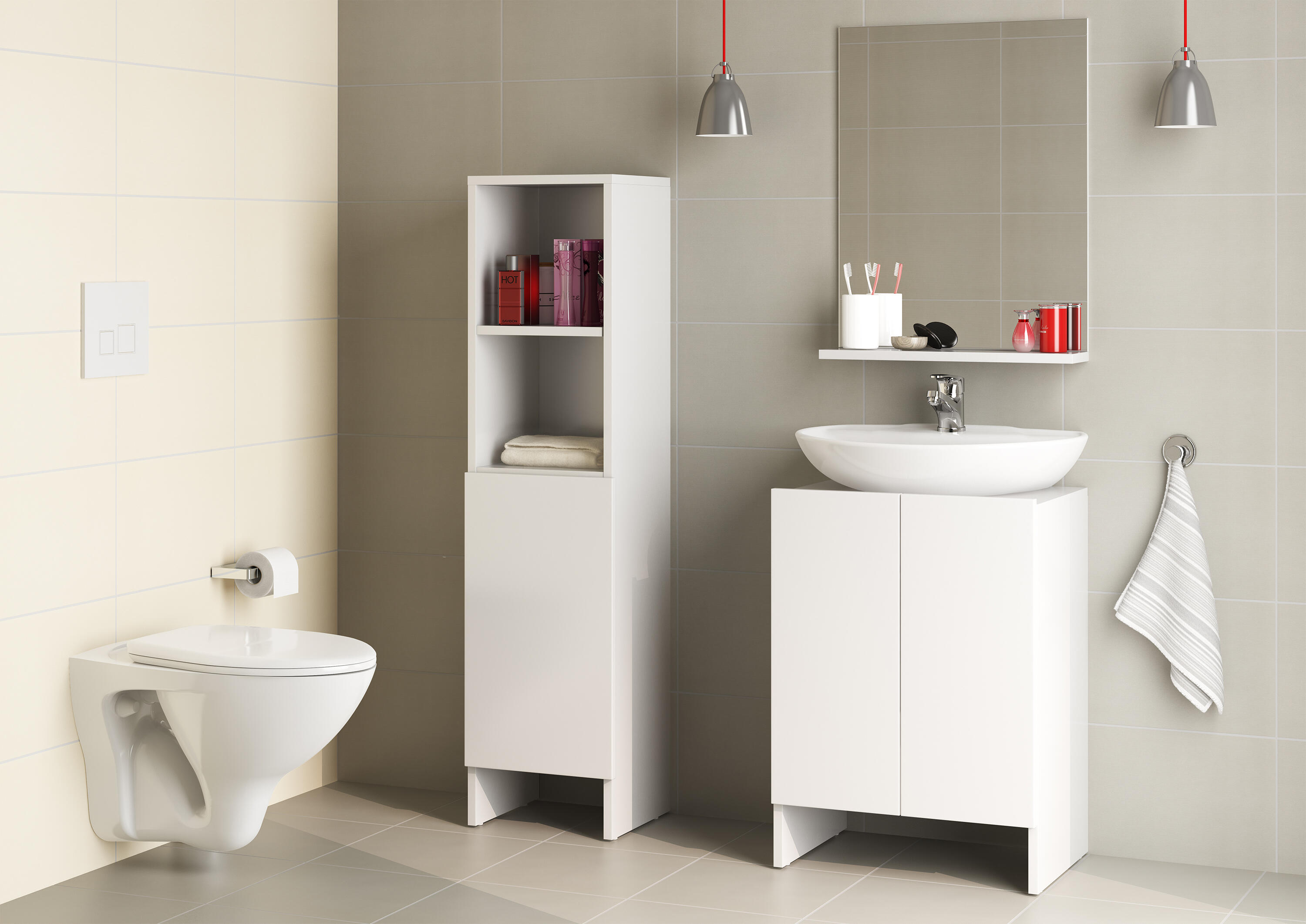 Umywalka Cersanit Mito Red 50 cm biała - 2