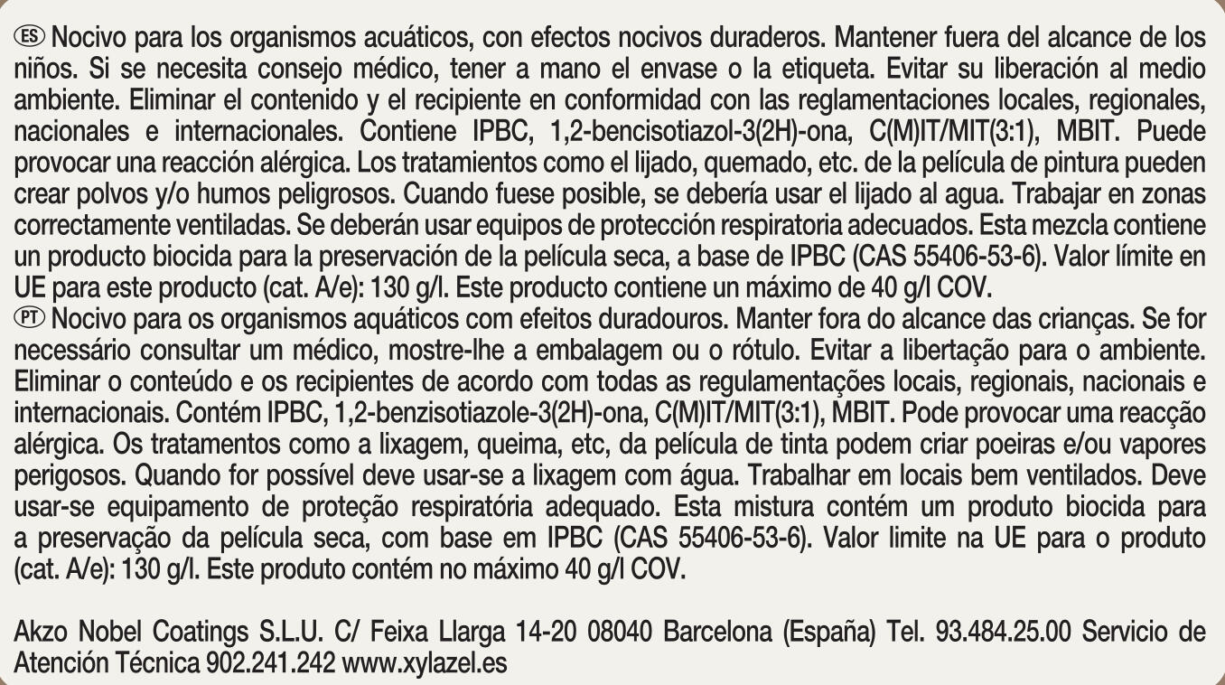 LASUR ACRILICO SATINADO XYLAZEL 750ML TECA - 2