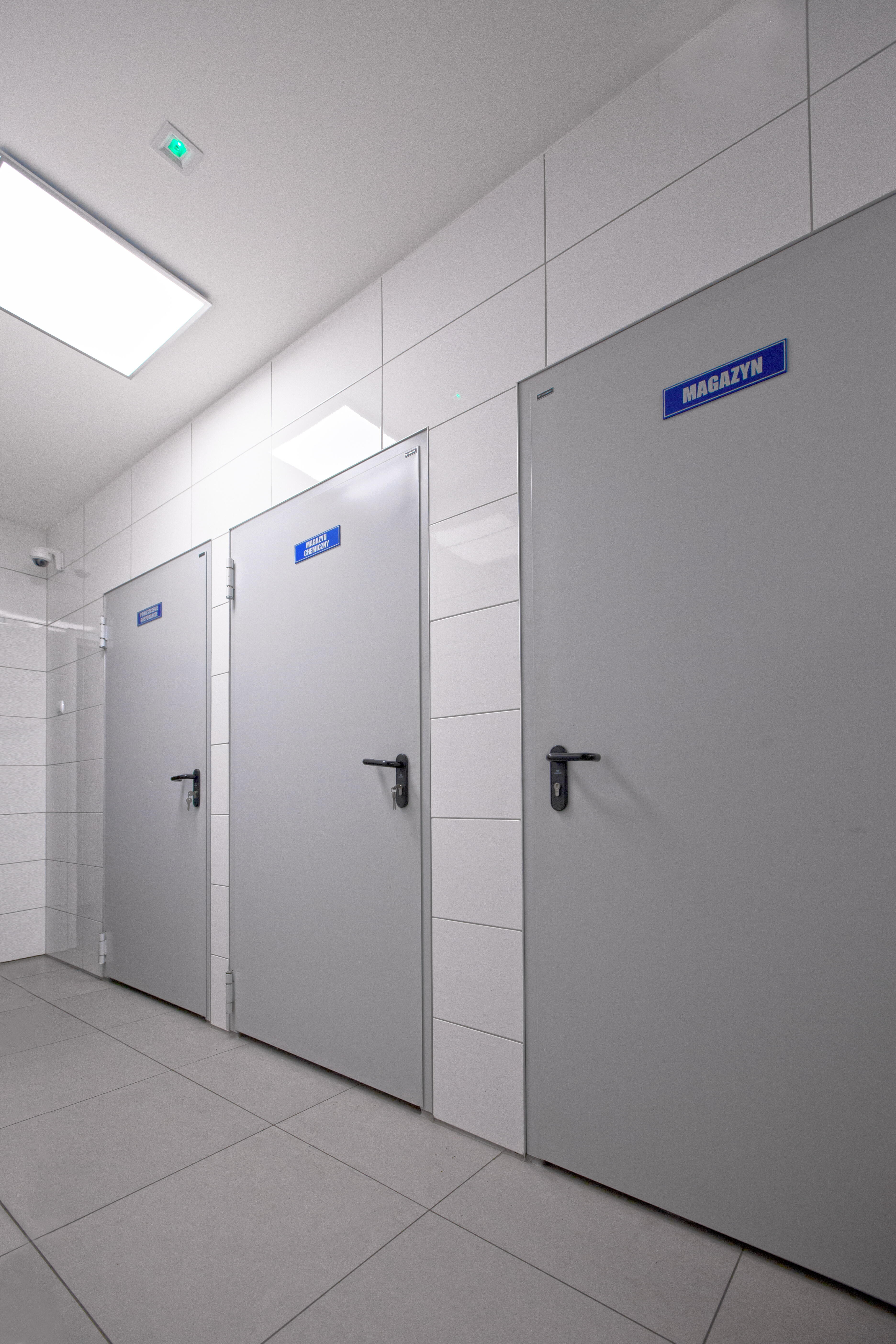 Drzwi techniczne Technical przeciwpożarowe EI30 80 prawe RAL 7035 - 3