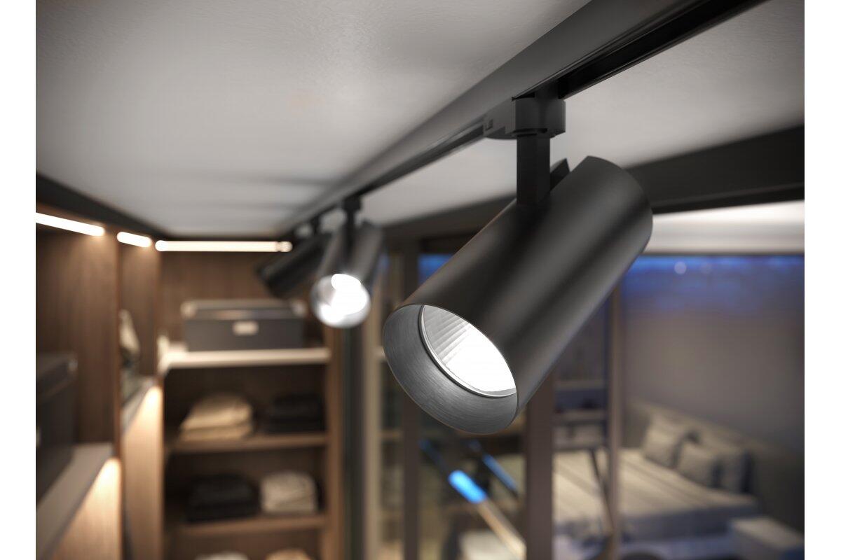 Reflektor LED T-LINE do szynoprzewodu,12W,1100lm,4000K,czarny - 2