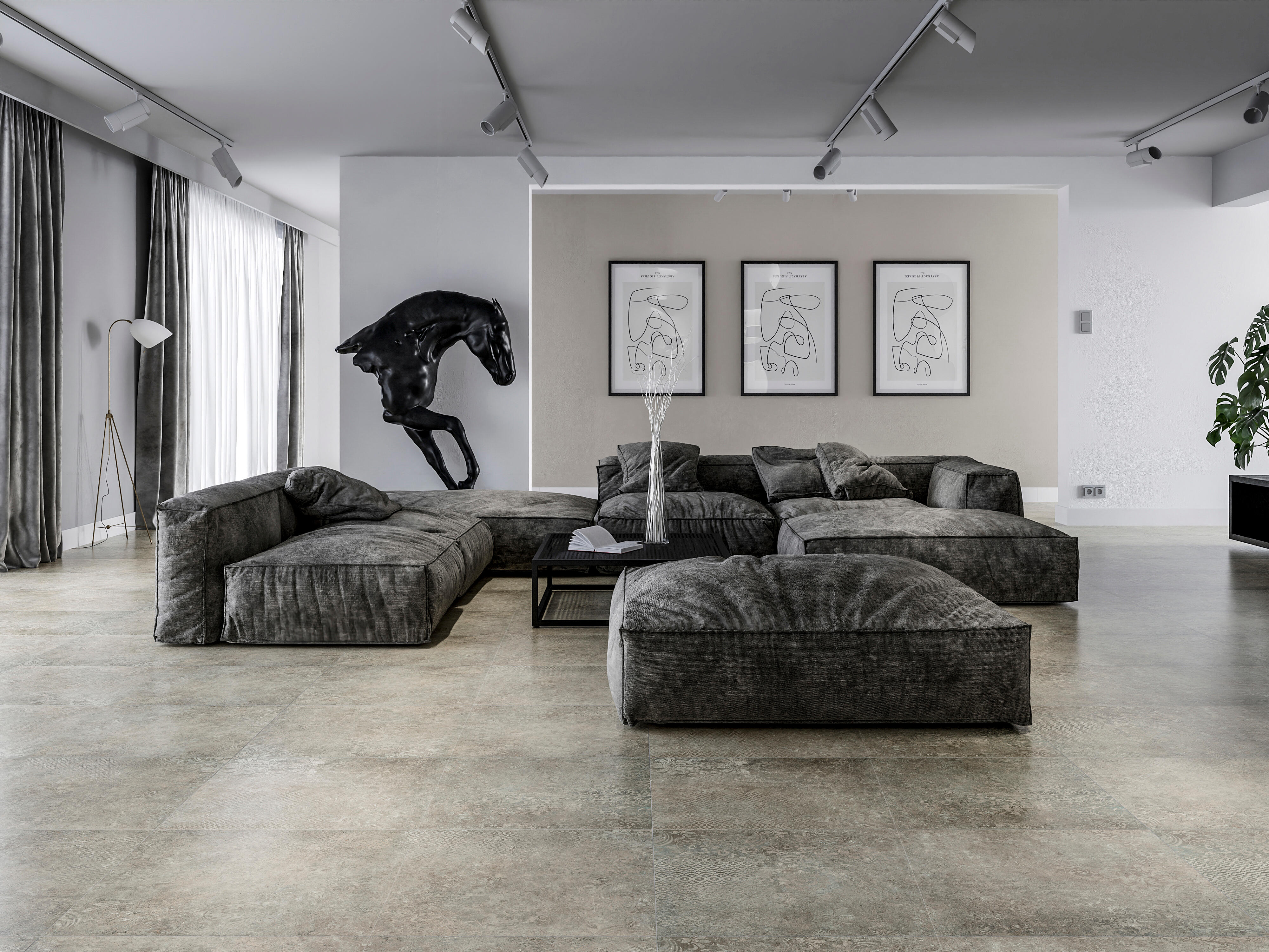 Gres szkliwiony Royal grey 60x60 cm 1.44 m2 - 2