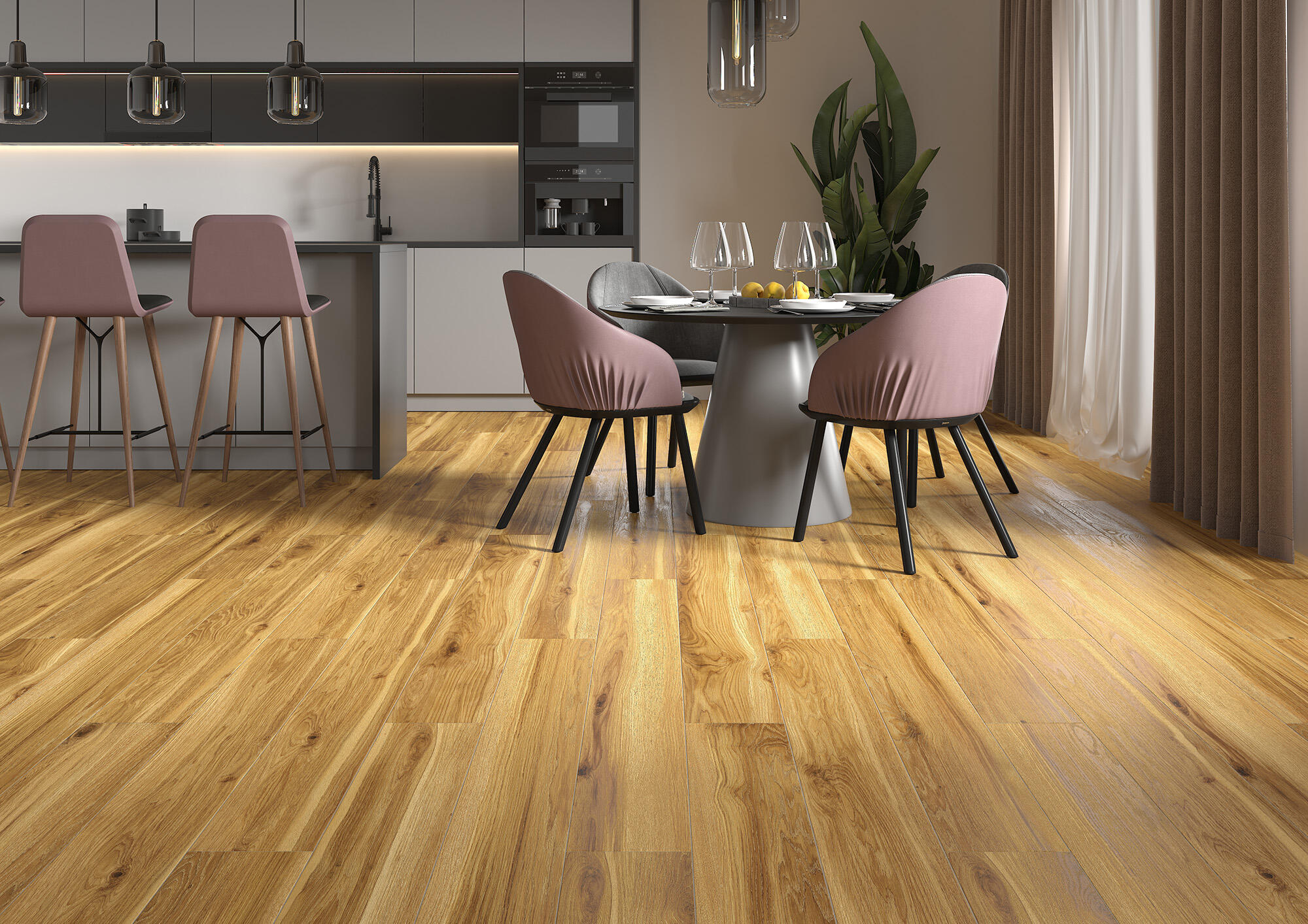 Gres szkliwiony Smartwood beige 19.3x120,2 cm 1,39 m2 - 2