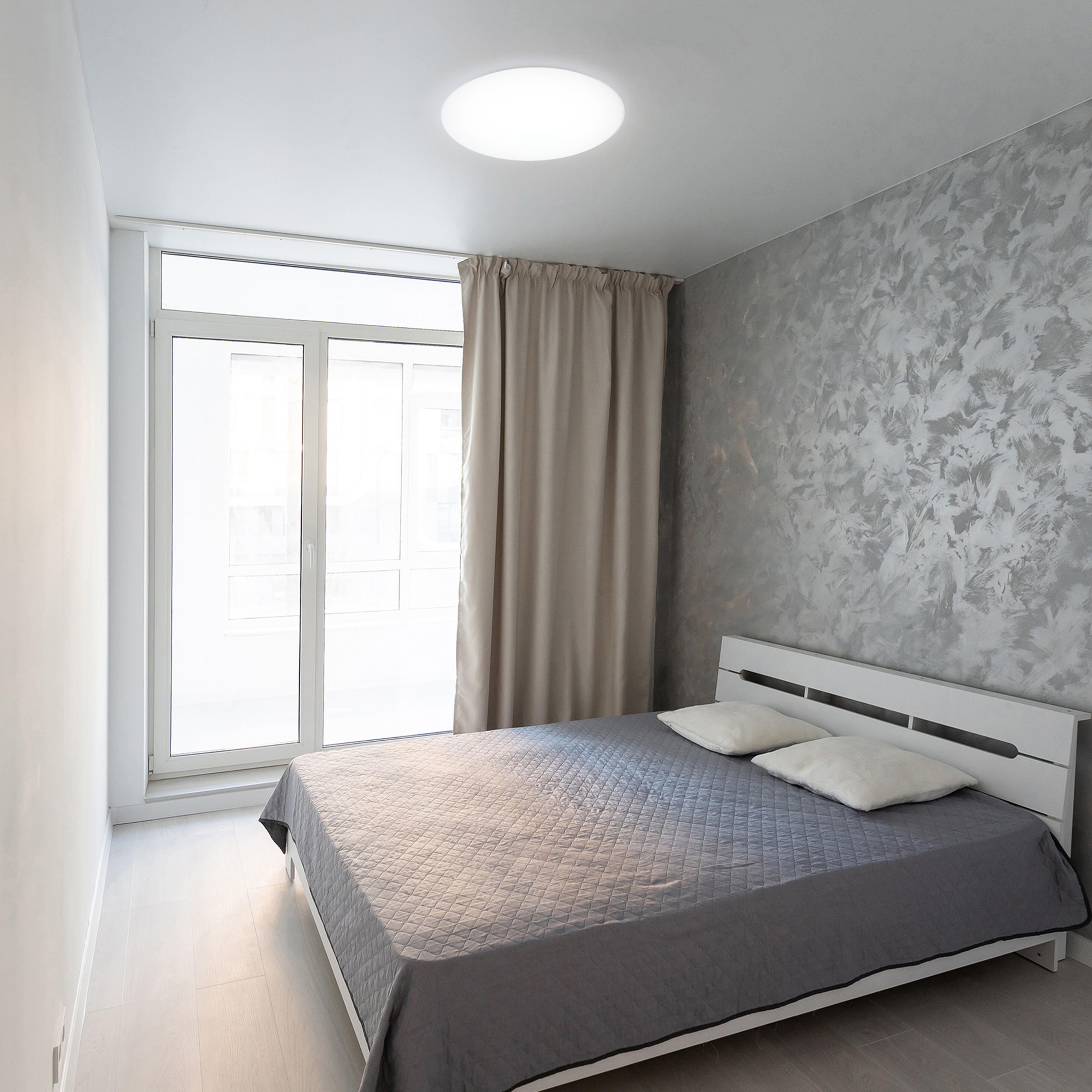 Plafon LED okrągły, 18W, IP20, 4000K, średnica 33cm, strumień użyteczny 1500Lm, czujnik ruchu i zmierzchu regulowany - 2