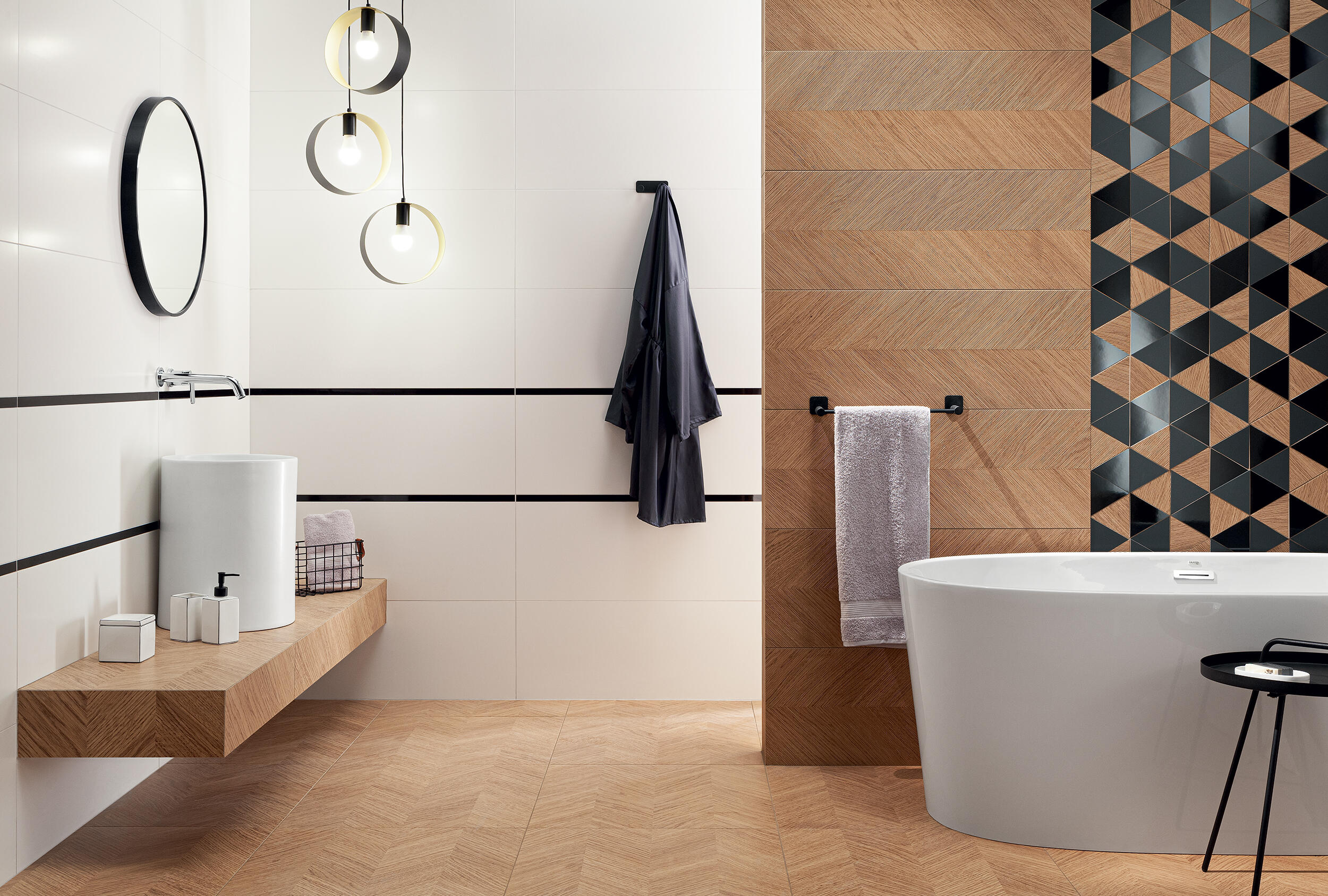 Płytka ścienna Sabaudia White mat 32.8x89.8 cm 1.77 m2 - 2