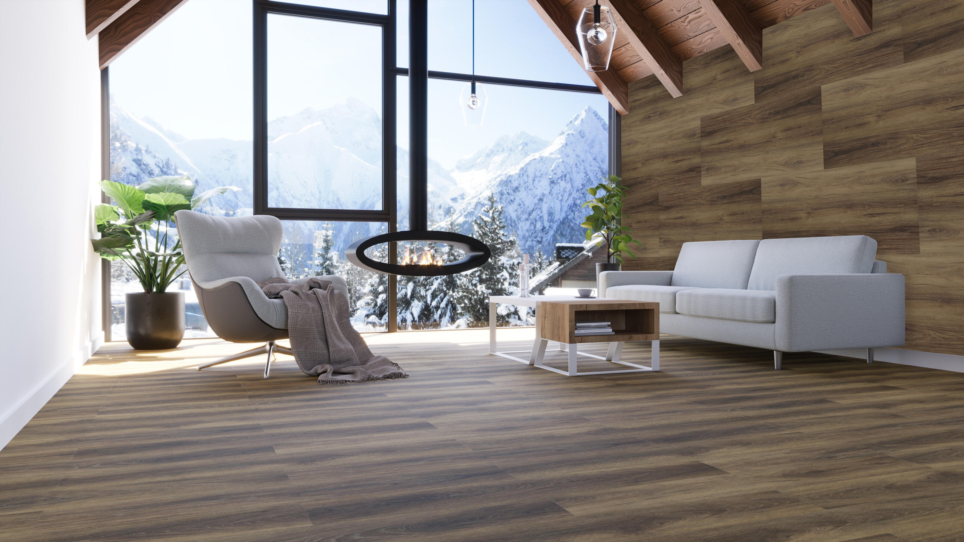 Płytka ścienna Spectra Wall Dąb Hovden 4,0 mm 120x30 - 2