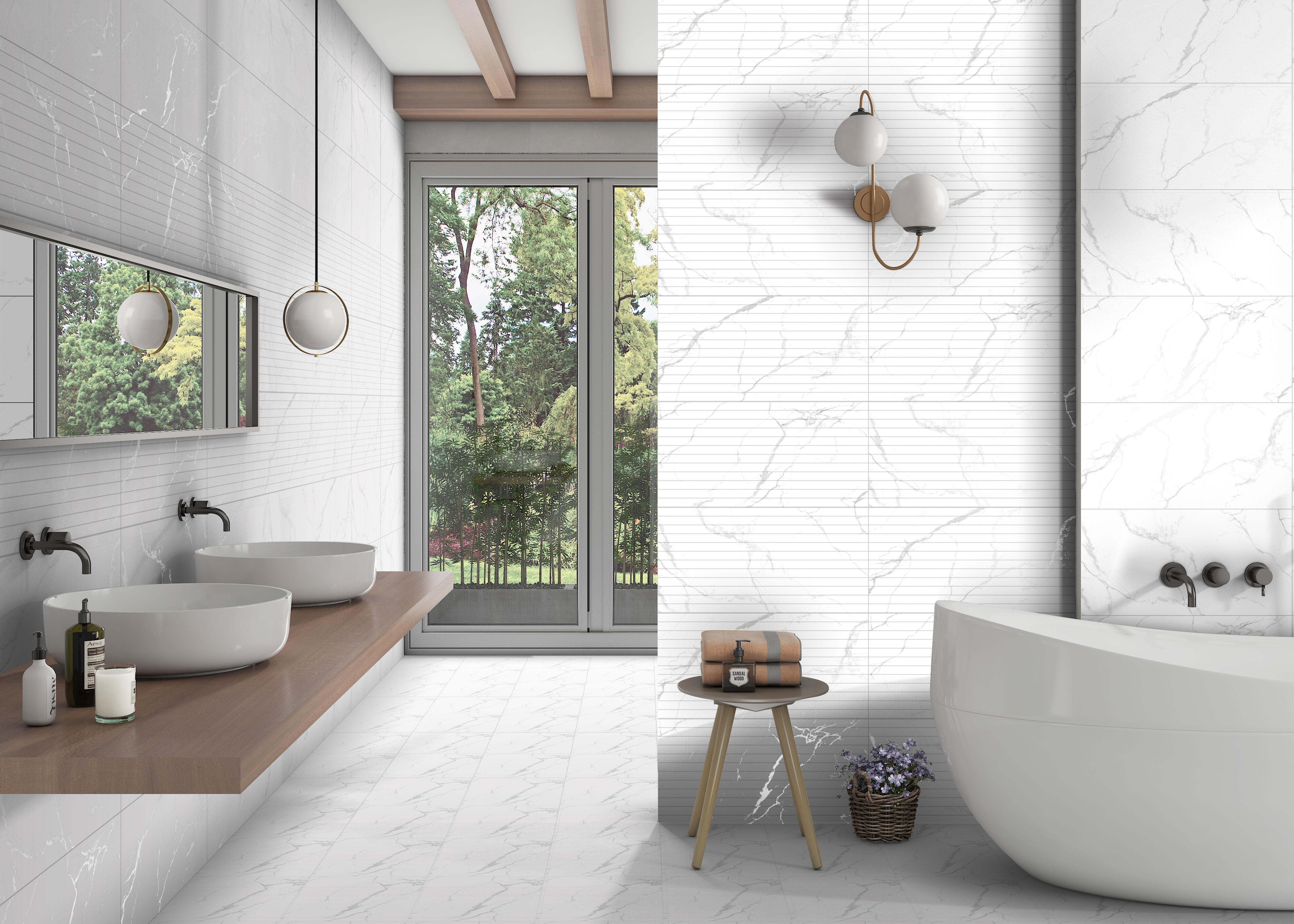 Płytka ścienna Essential White Luster 30x60 cm 0.9 m2 - 2