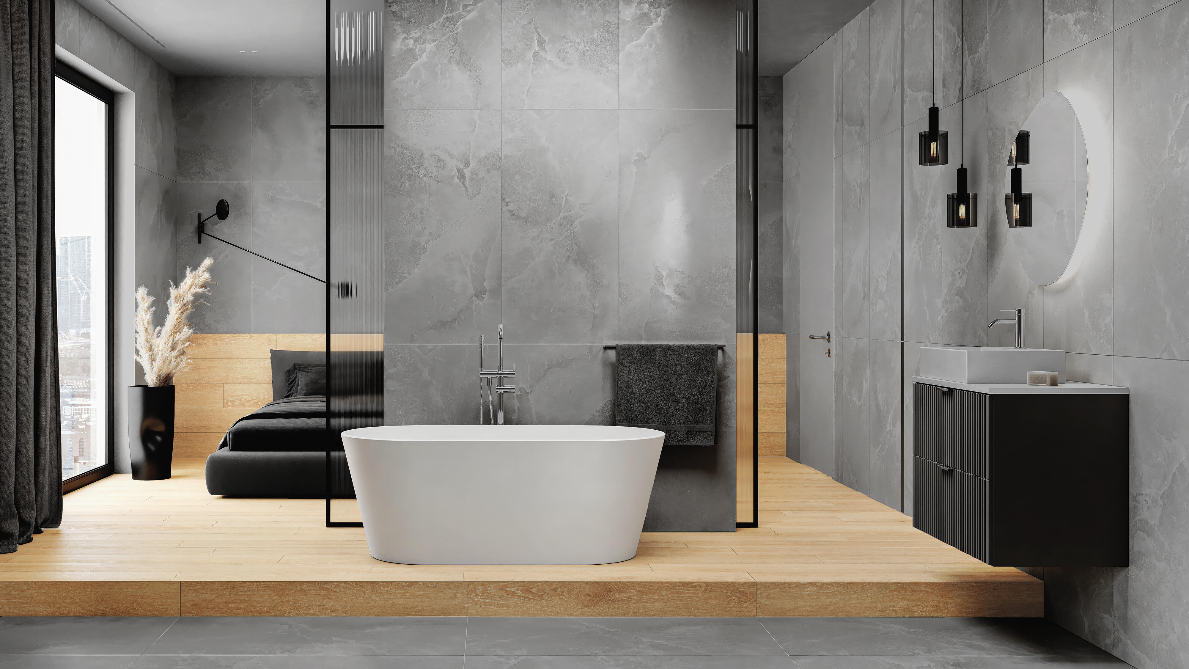 Gres szkliwiony Pueblo Grey 60x60 cm 1.79 m2 - 2