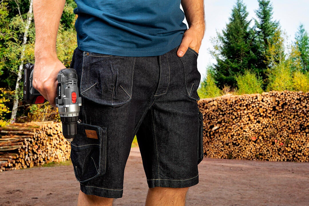 Krótkie spodenki robocze DENIM 81-279 NEO, rozm. S (48) - 3