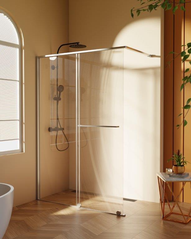Kabina walk-in Savana 50 + 50 200 cm chrom - 2