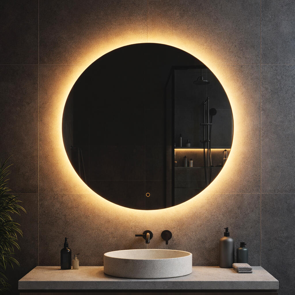 Lustro okrągłe LED 50 cm  - 2
