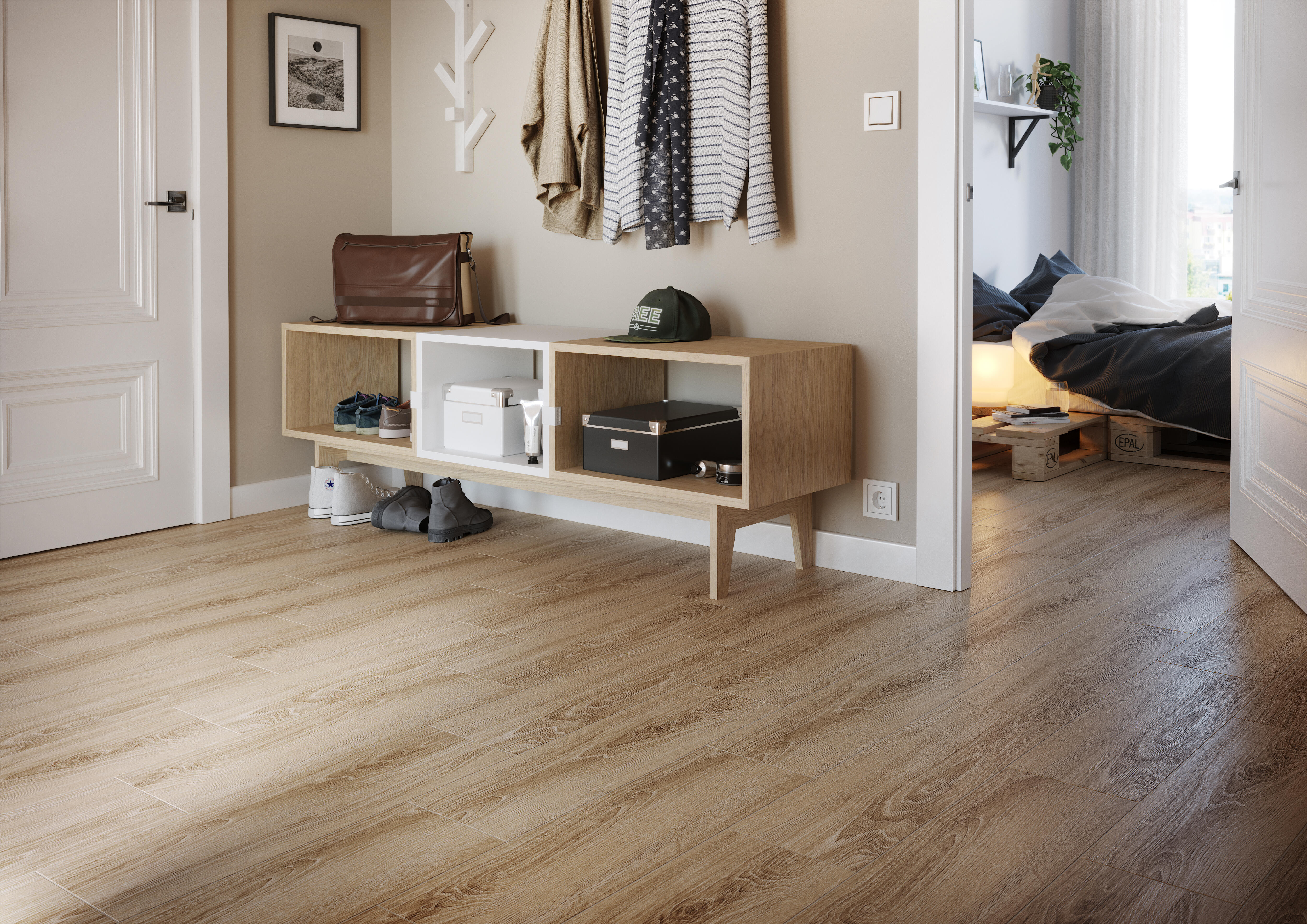 Gres szkliwiony Yasmin beige 18.5x59.8 cm 1m2 - 2