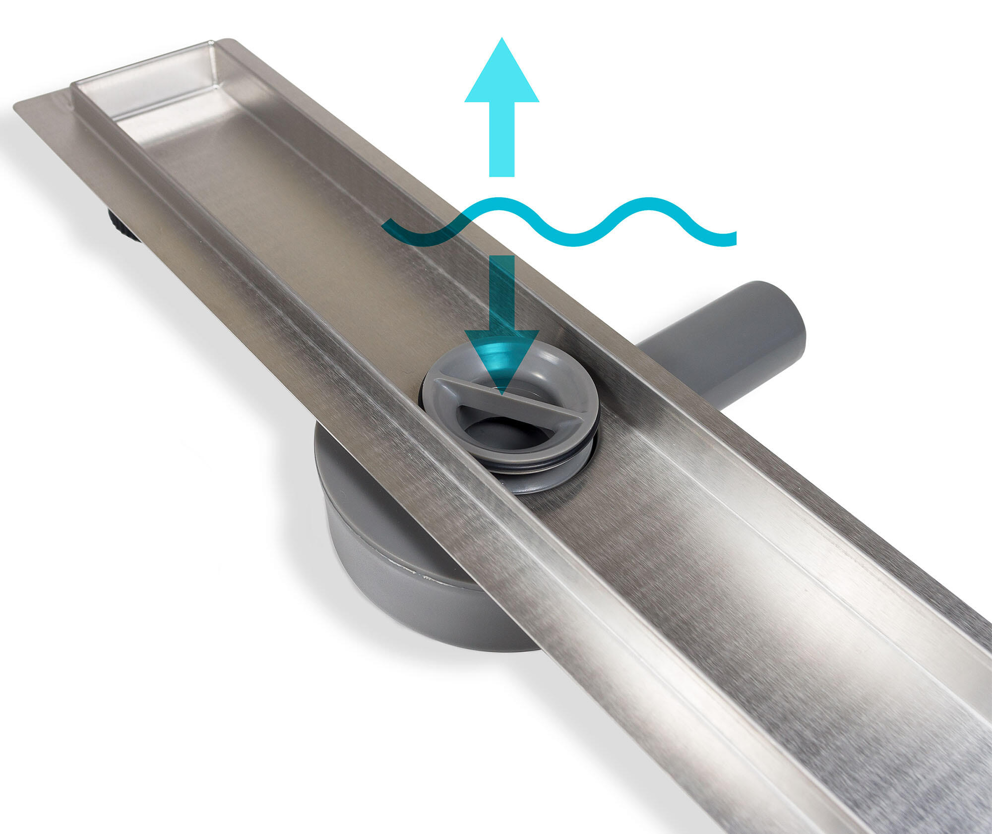 Odpływ liniowy 360 Drain 500 mm z obrotowym syfonem, pod płytkę - 4