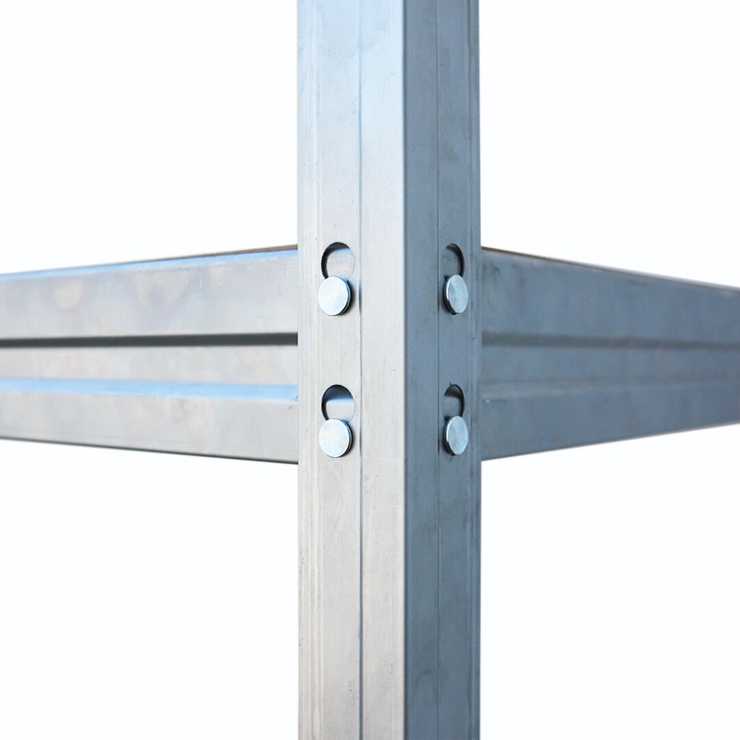 Regał magazynowy Rivet wym. 200x180x60 cm, 4 półki, nośność 450 kg - 3
