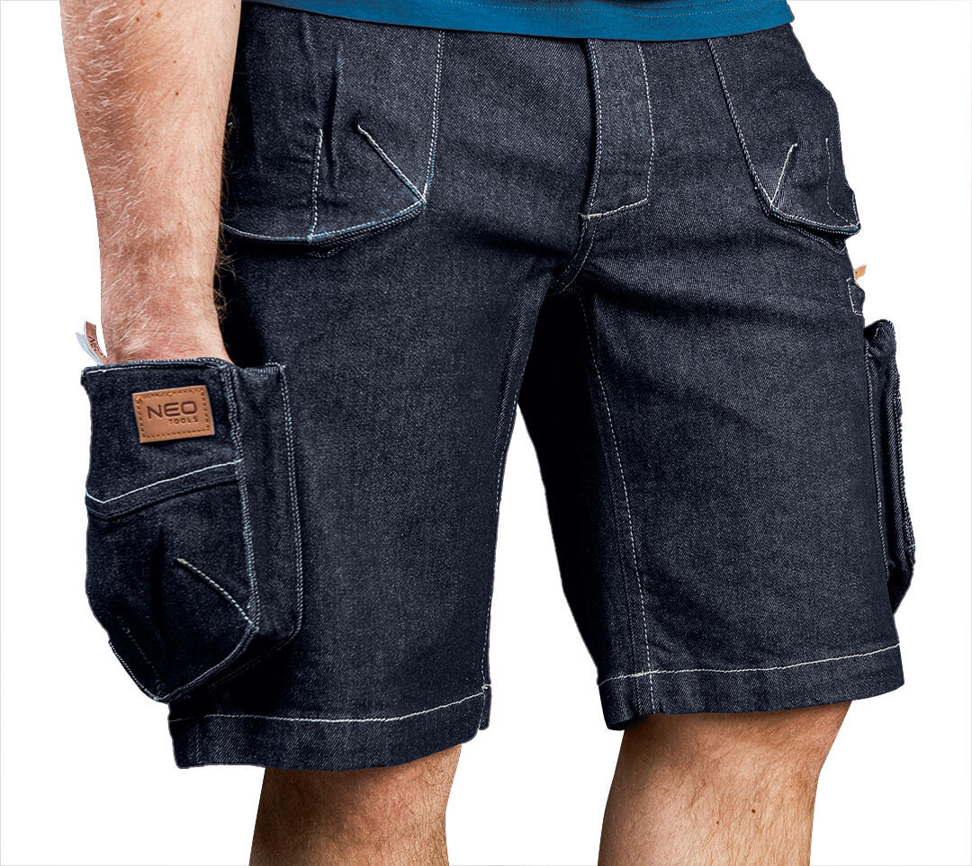 Krótkie spodenki robocze DENIM 81-279 NEO, rozm. S (48) - 2