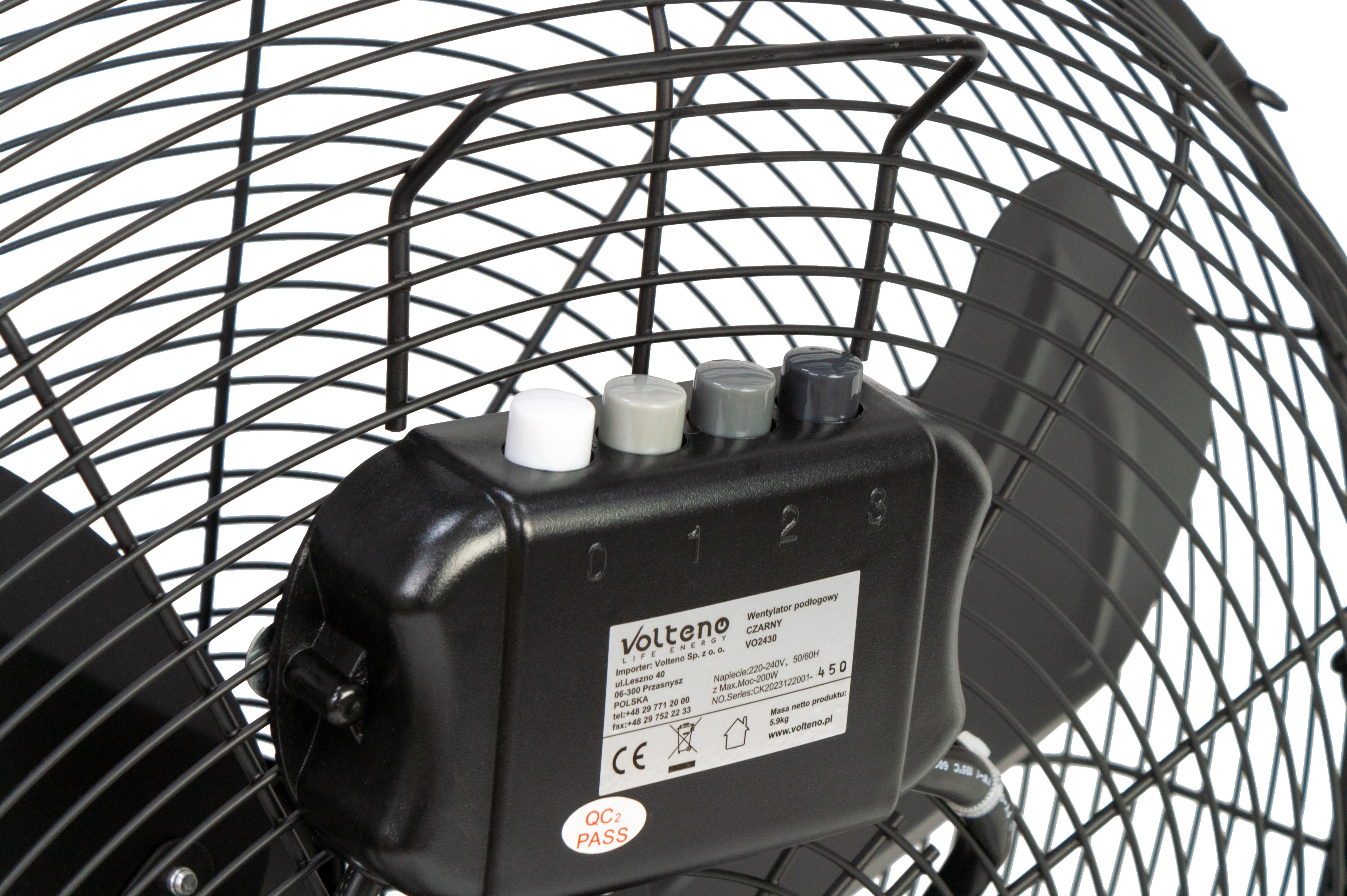 Cyrkulator podłogowy 200W 50cm czarny - 3