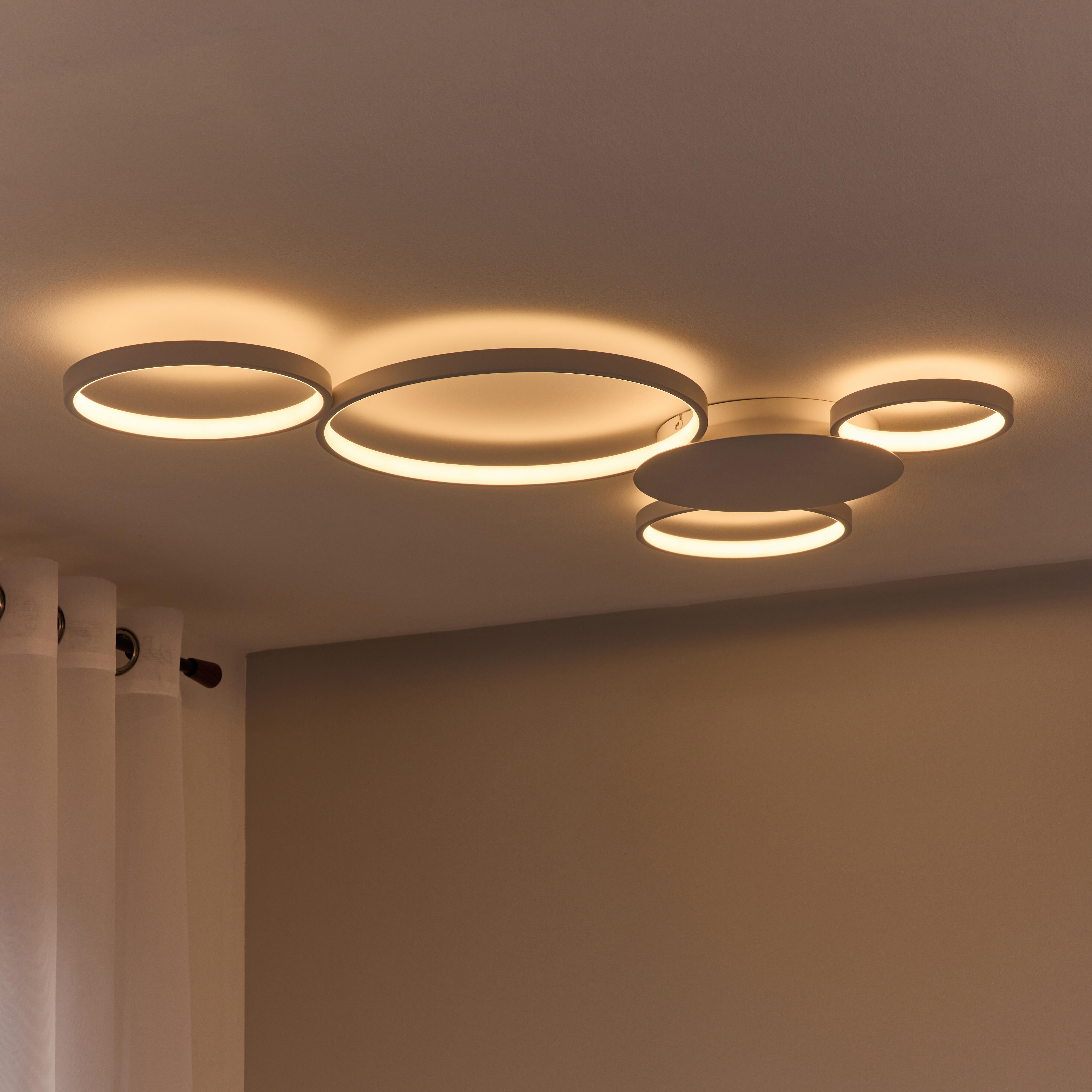 Plafon Tilia LED 7200 lm 41W barwa ciepła, neutralna, zimna 92 cm biały Inspire - 5