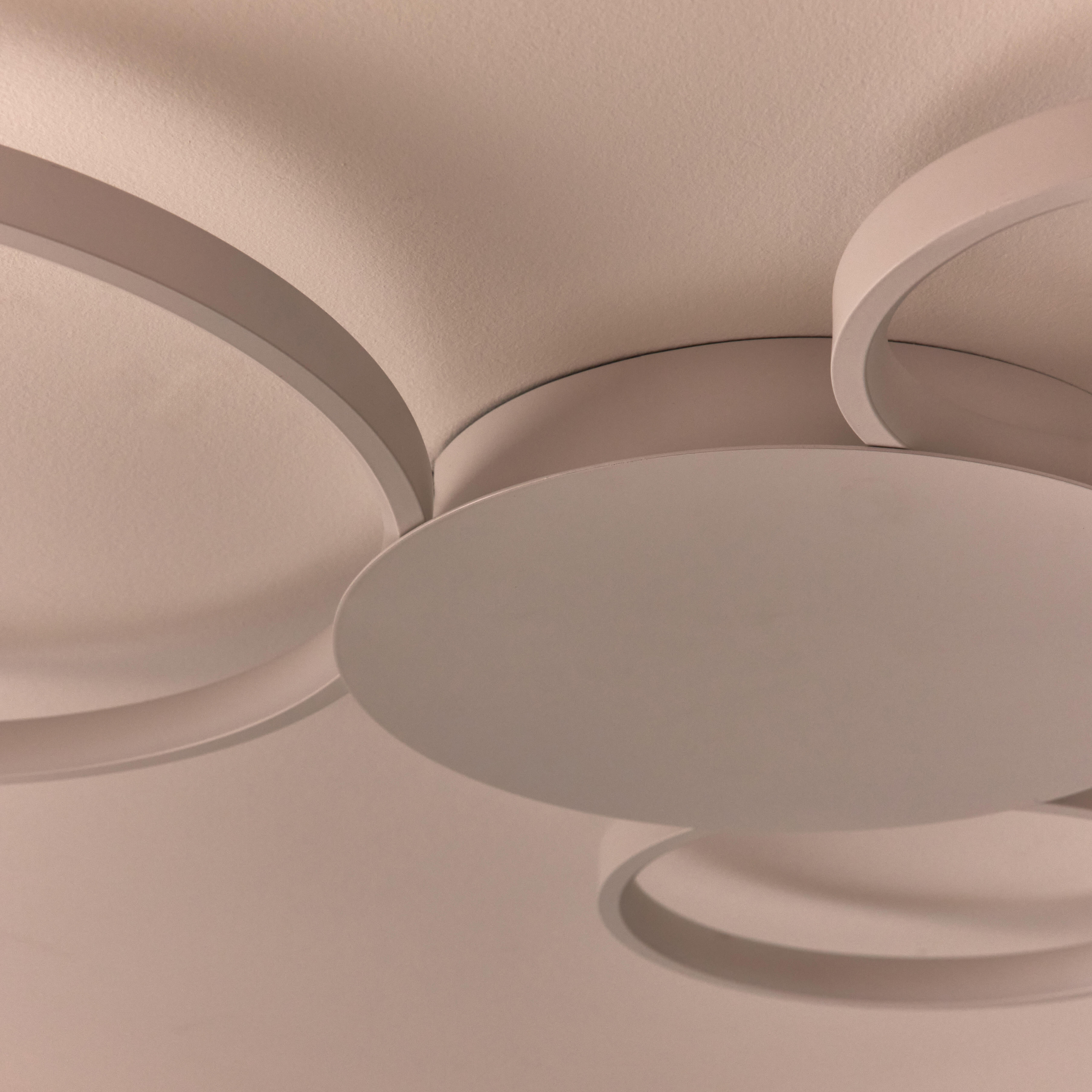Plafon Tilia LED 7200 lm 41W barwa ciepła, neutralna, zimna 92 cm biały Inspire - 8