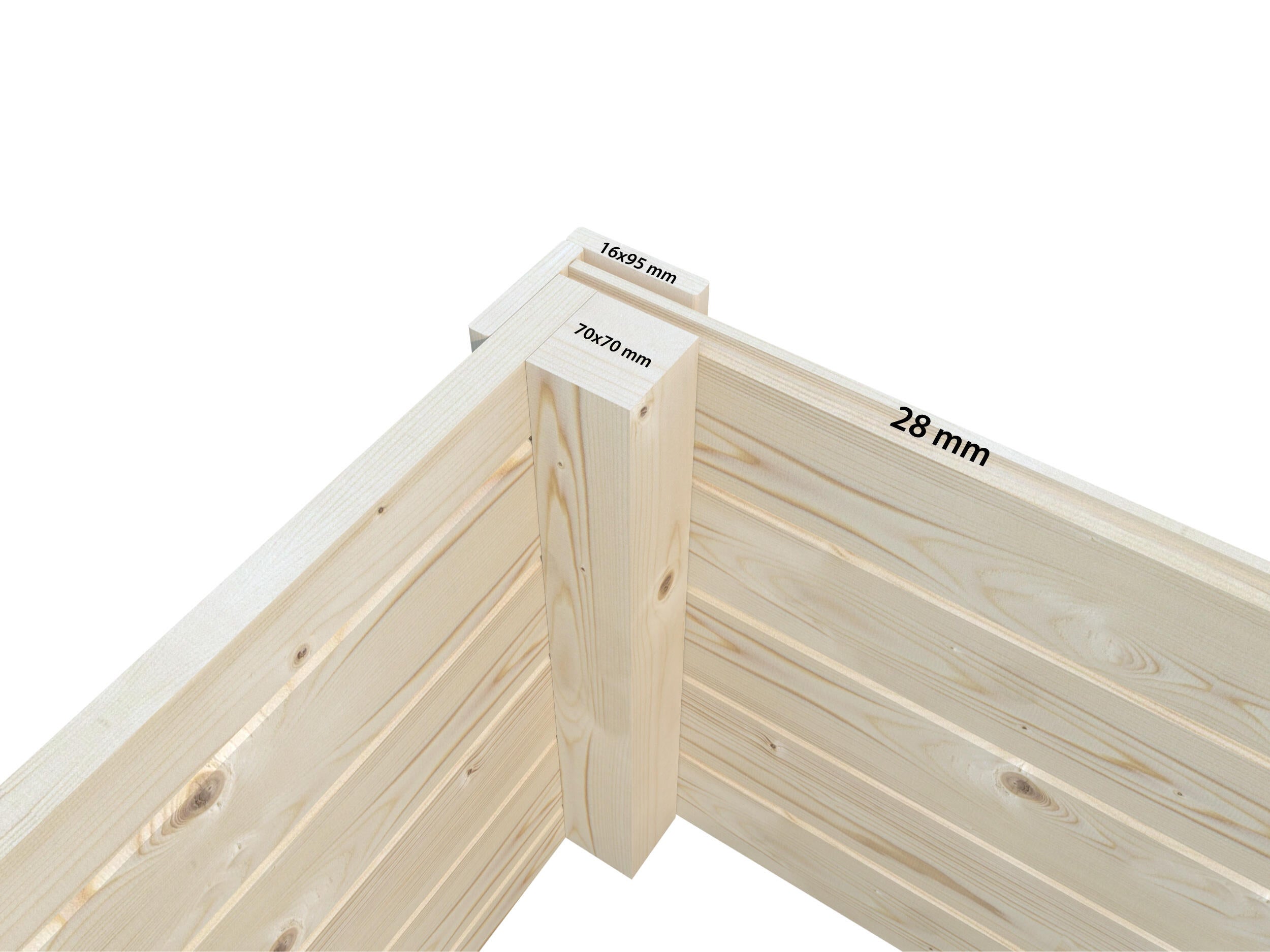 Studio de jardin bois WHITEWOOD Lydia peint gris Ep.28 mm 11.06 m² - 7