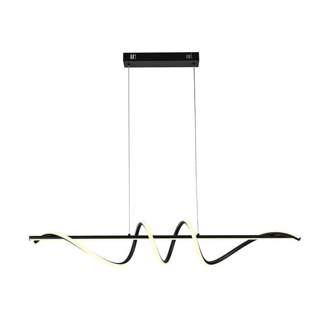 Lampa wisząca Bastelo LED 3400 lm 40W barwa ciepła, neutralna, zimna szer. 100 cm czarna Italux