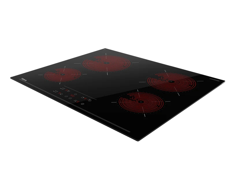 Placa vitrocerâmica 4 zonas de calor 6300 W 60 cm preto Teka 112550025 - 2