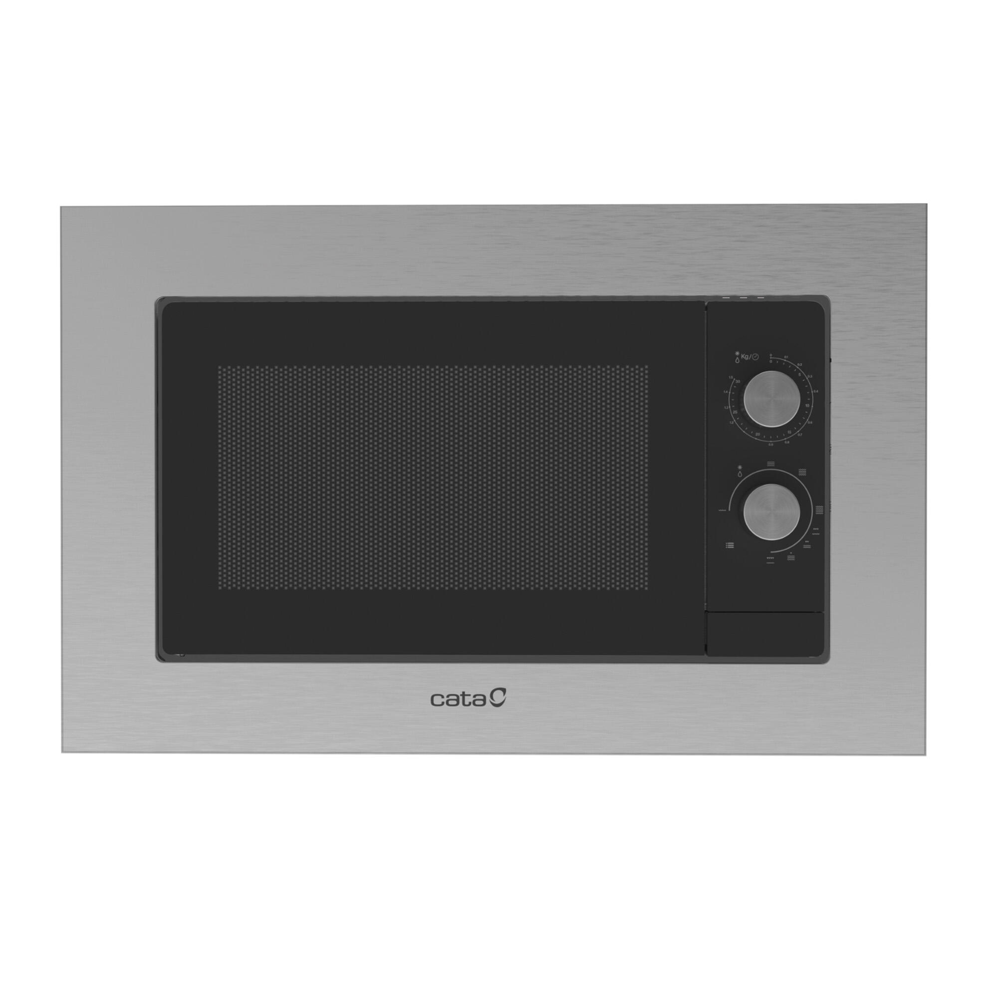 microondas con grill integrable cata mc 20 d 20l 700w inox