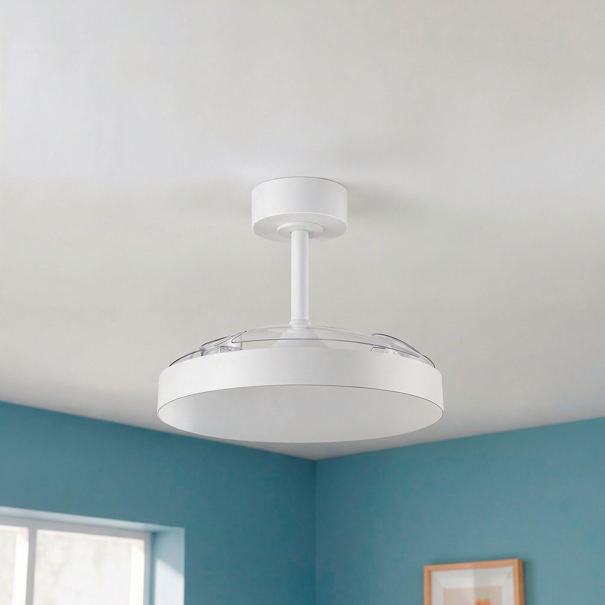 Ventilador de techo con luz silencioso DC 20W con mando ø96 cm Mira XS LUMIPLUS blanco luz CCT 3 aspas| 6 velocidades| modo verano/invierno| temporizador| brisa| recomendado para <13m² - 6