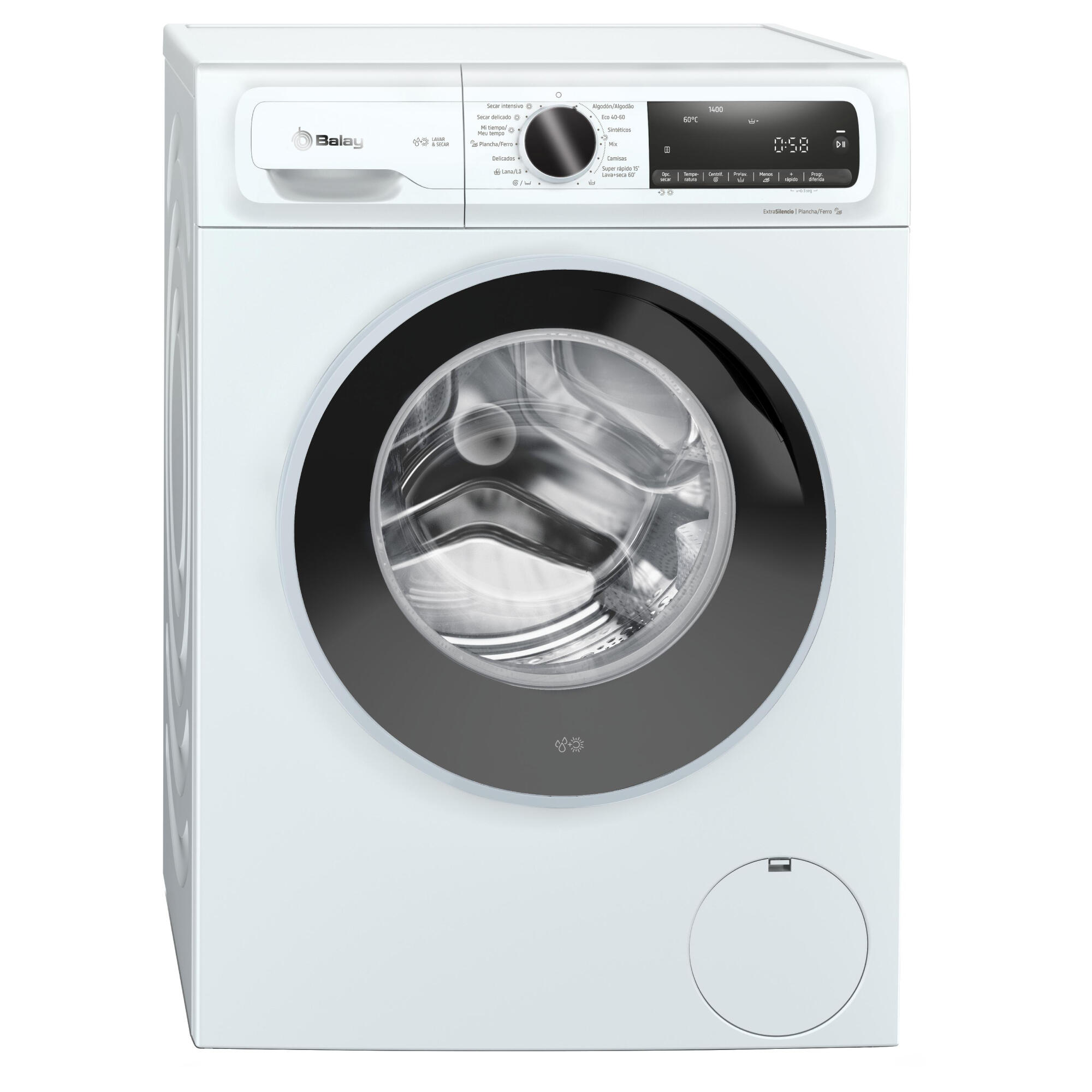 lavadora secadora balay 3tw094b carga frontal 95 kg 1400 rpm 14 programas clase e blanco