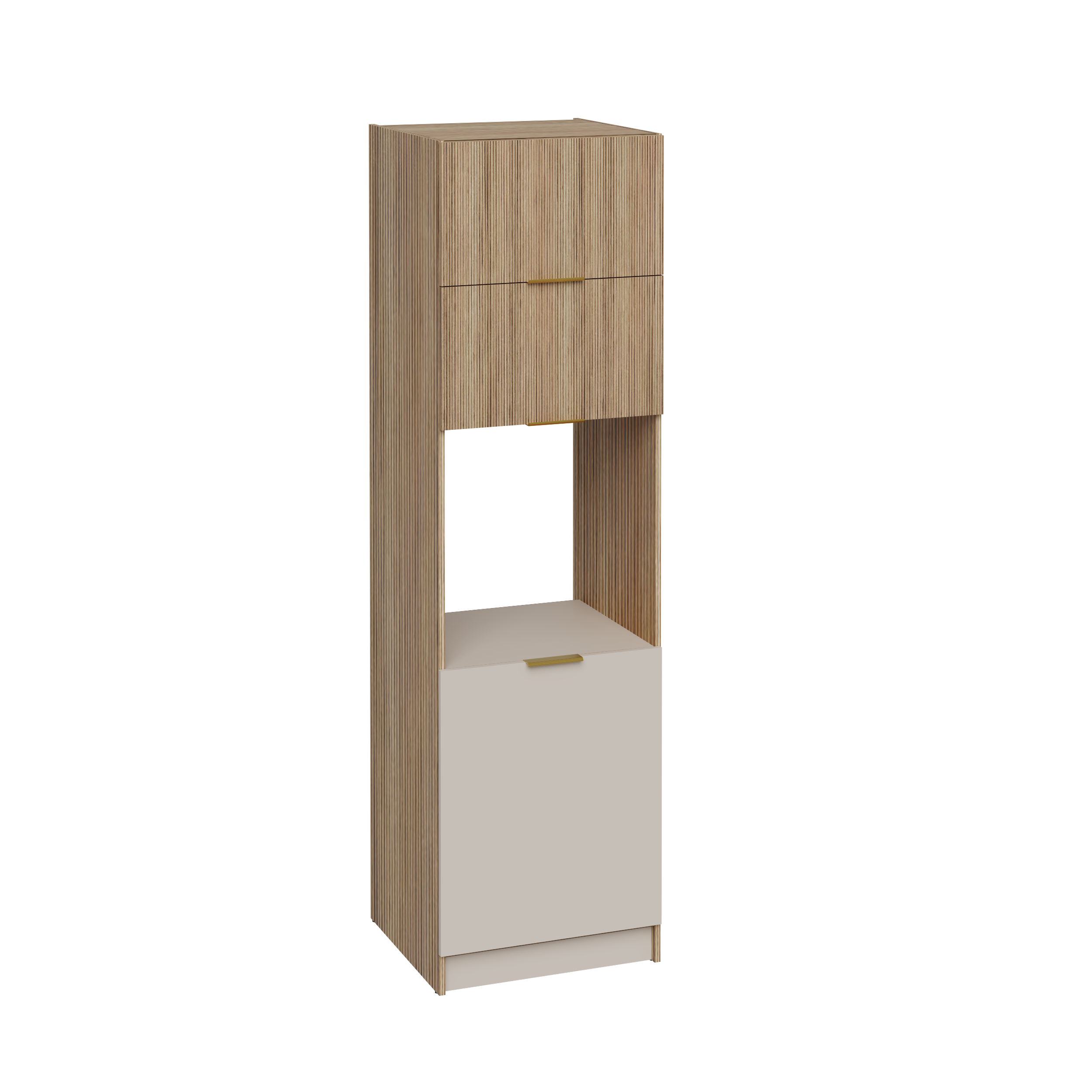 Słupek kuchenny stojący pod piekarnik Diuna 60 cm dąb linea/kaszmir