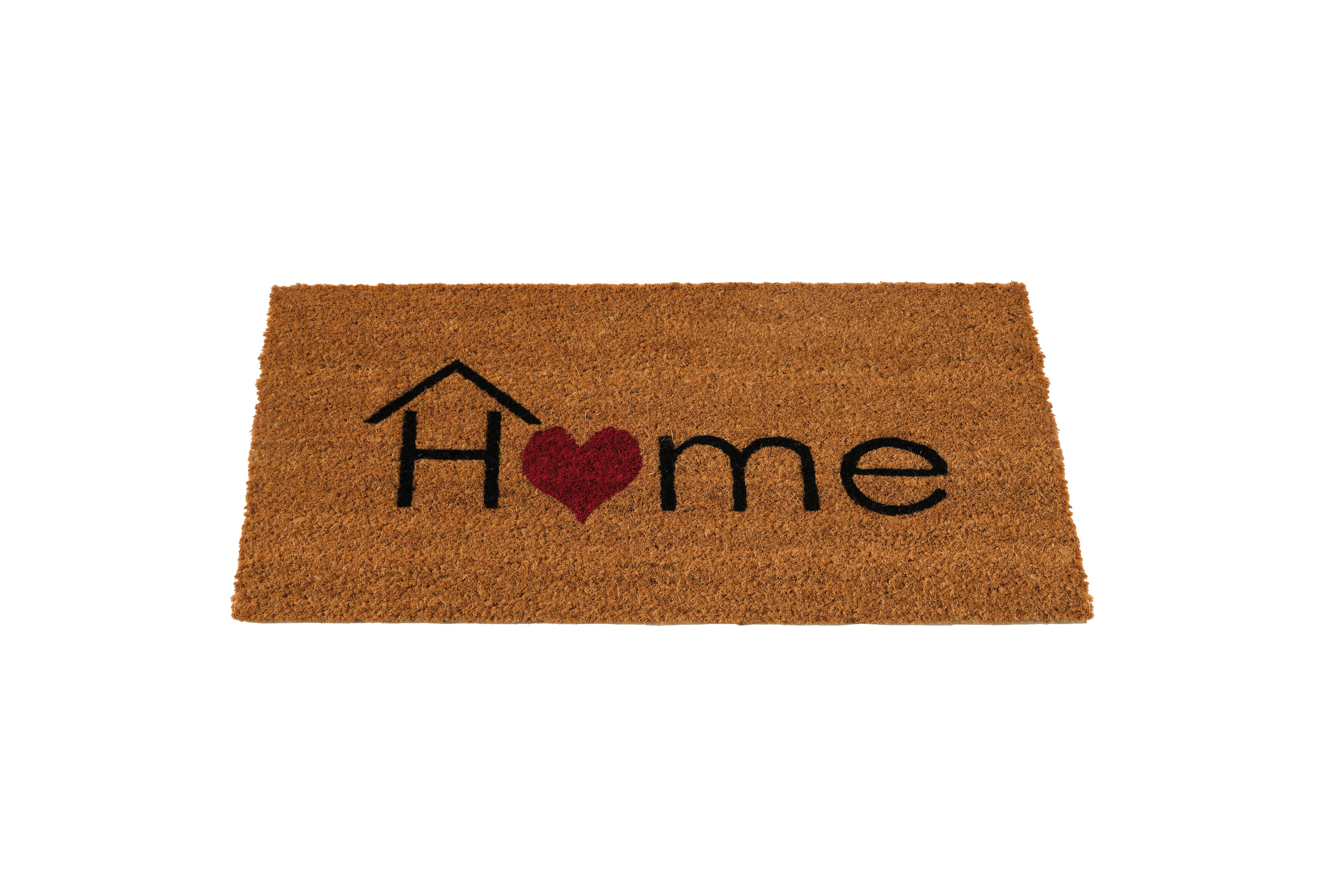Felpudo coco Love Home  beige 35 x60 cm - 2