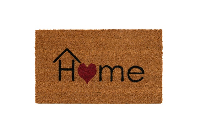 Felpudo coco Love Home  beige 35 x60 cm