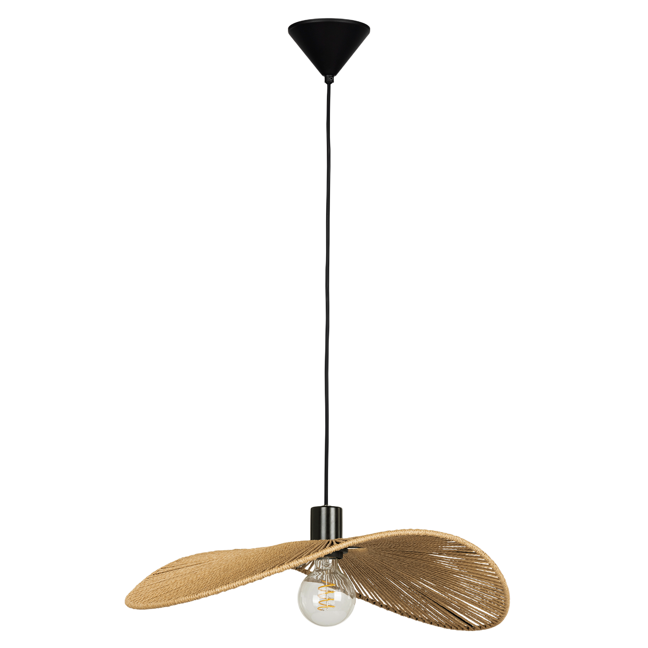 Lampa wisząca Siruela E27 42W 40 cm z papieru brązowa Eglo