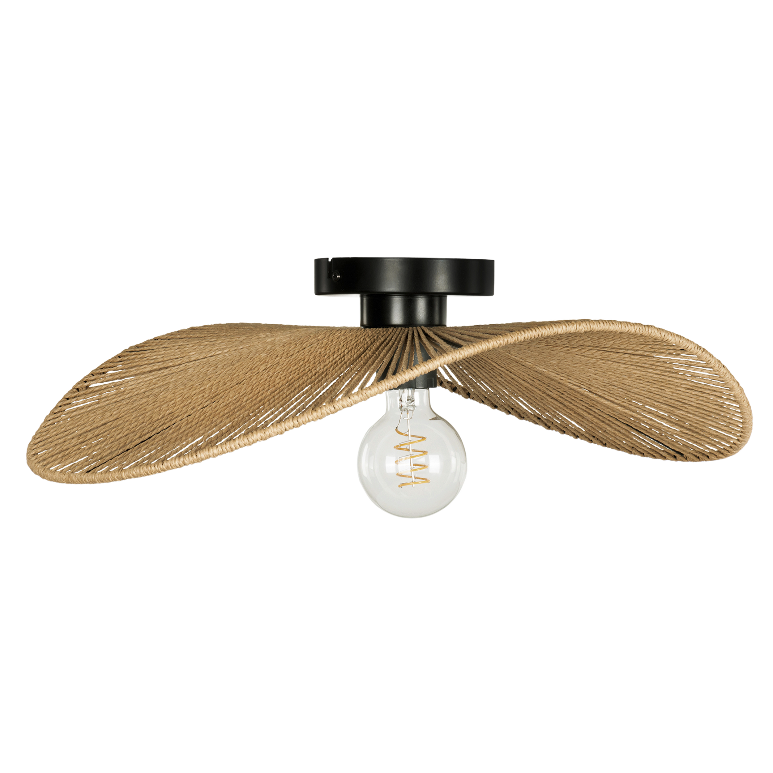 Lampa sufitowa Siruela E27 42W 40 cm z papieru brązowa Eglo