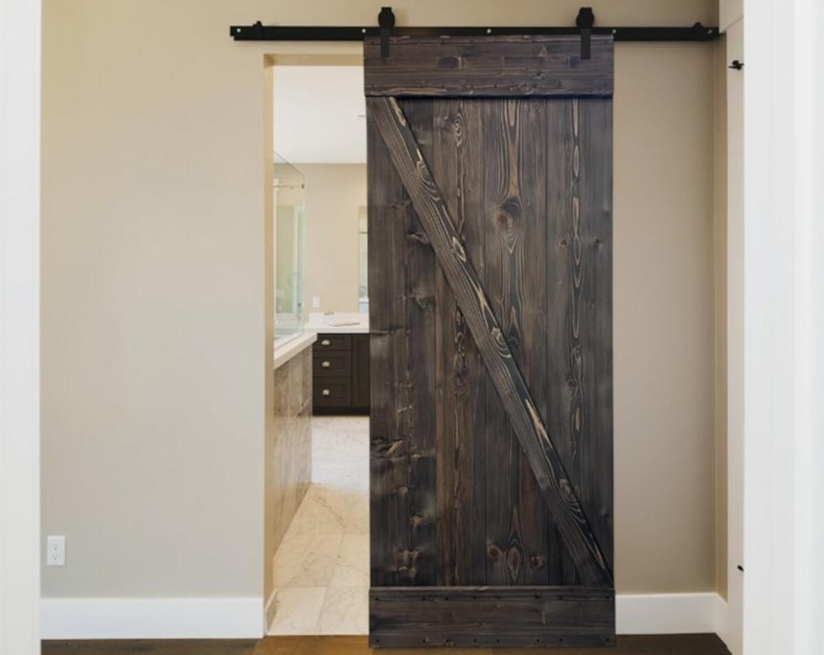 Anta per porta scorrevole Horse in legno massello ebano, L 86 x H 215 cm spessore 56 mm, apertura reversibile - 2