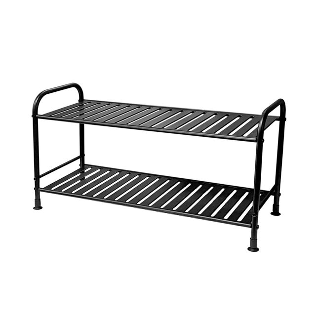 Estante para el baño de acero negro Cromia 41x28x70cm