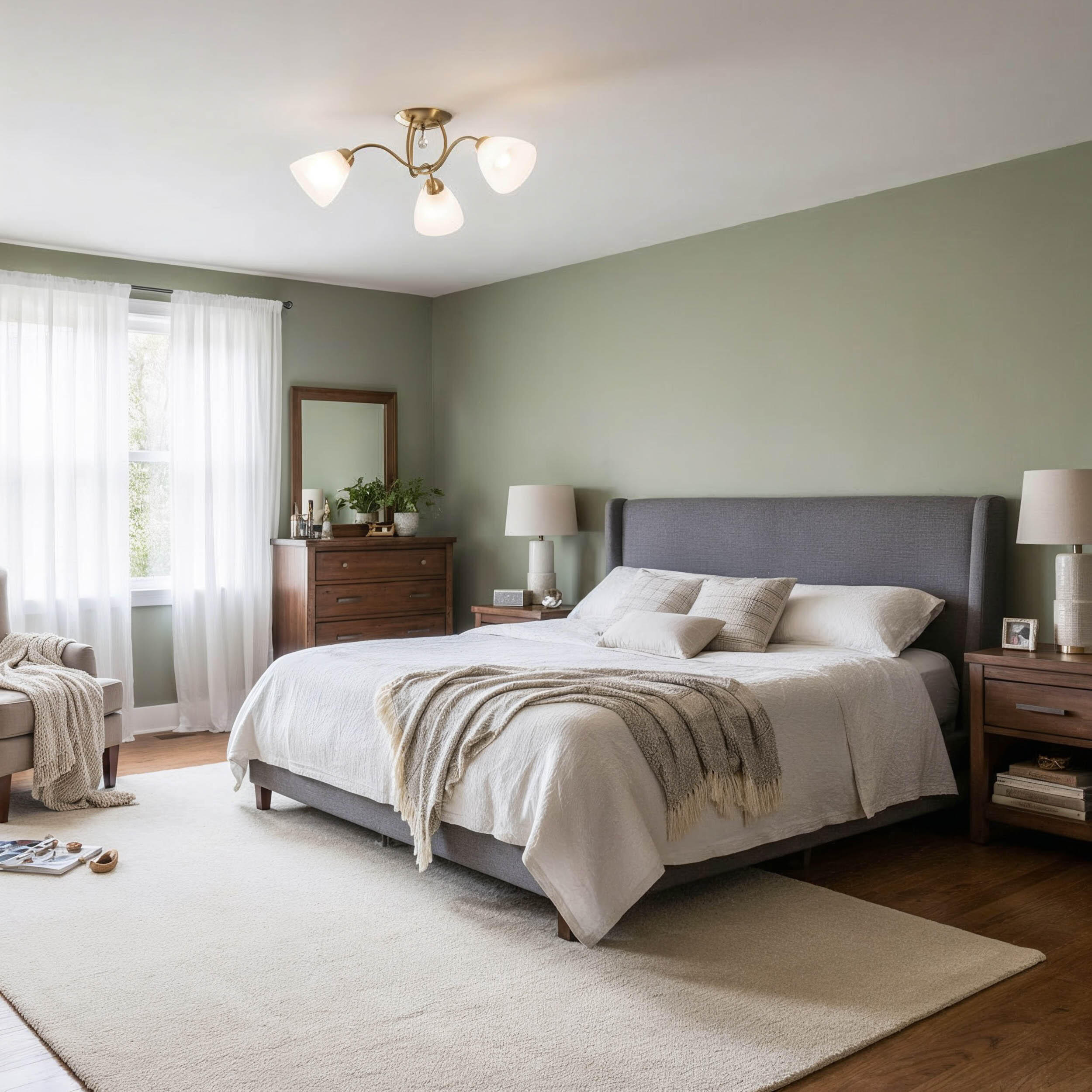 Lampa sufitowa Lugano złota 5 x E27 Italux - 3