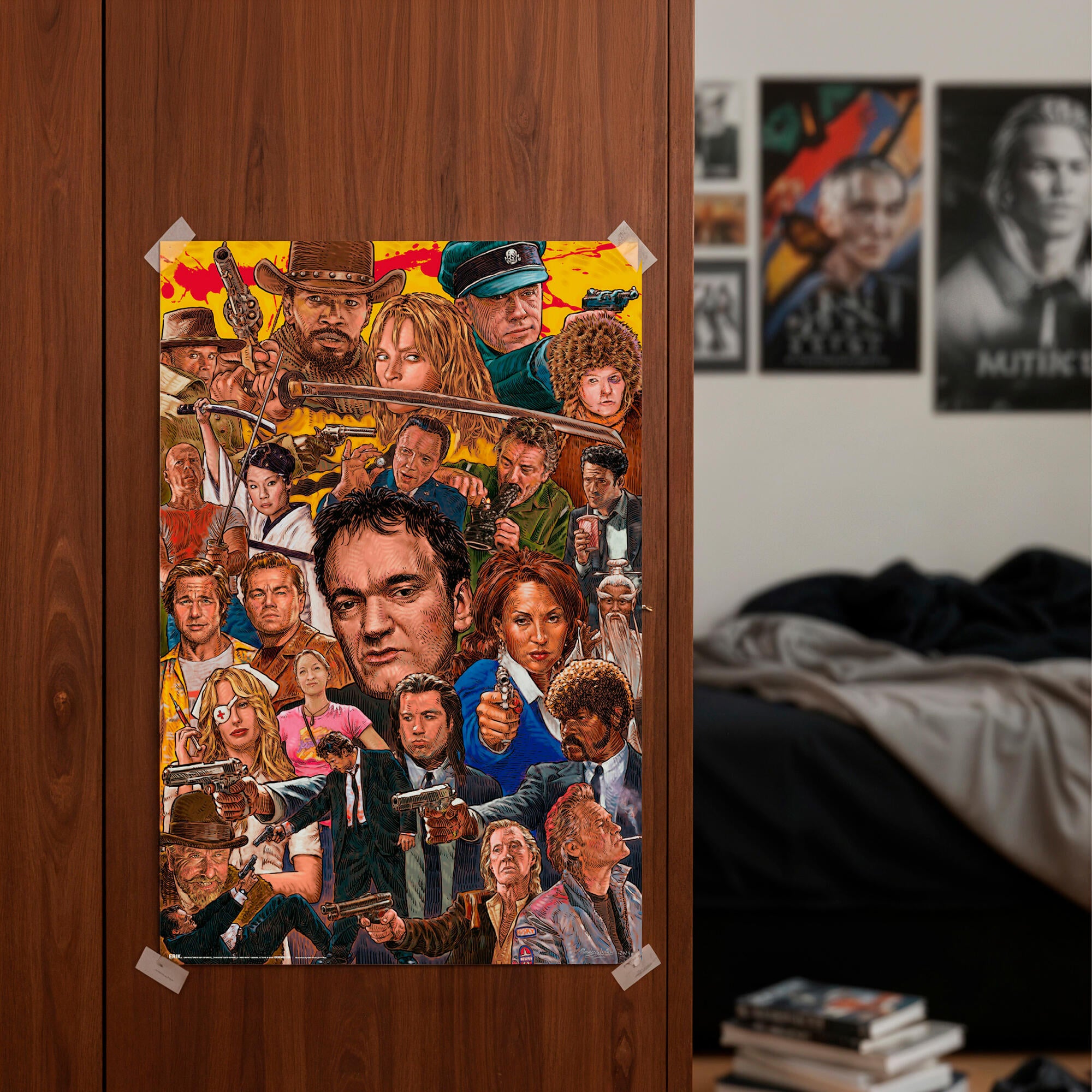 Póster Cine rectangular de 61 x 91.5 cm. Papel Peliculas Pulp multicolor - 4