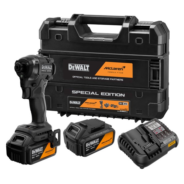 Visseuse à chocs McLaren DEWALT XR 18 V, 2Batteries 4Ah + Chargeur, DCF86MM2T-QW