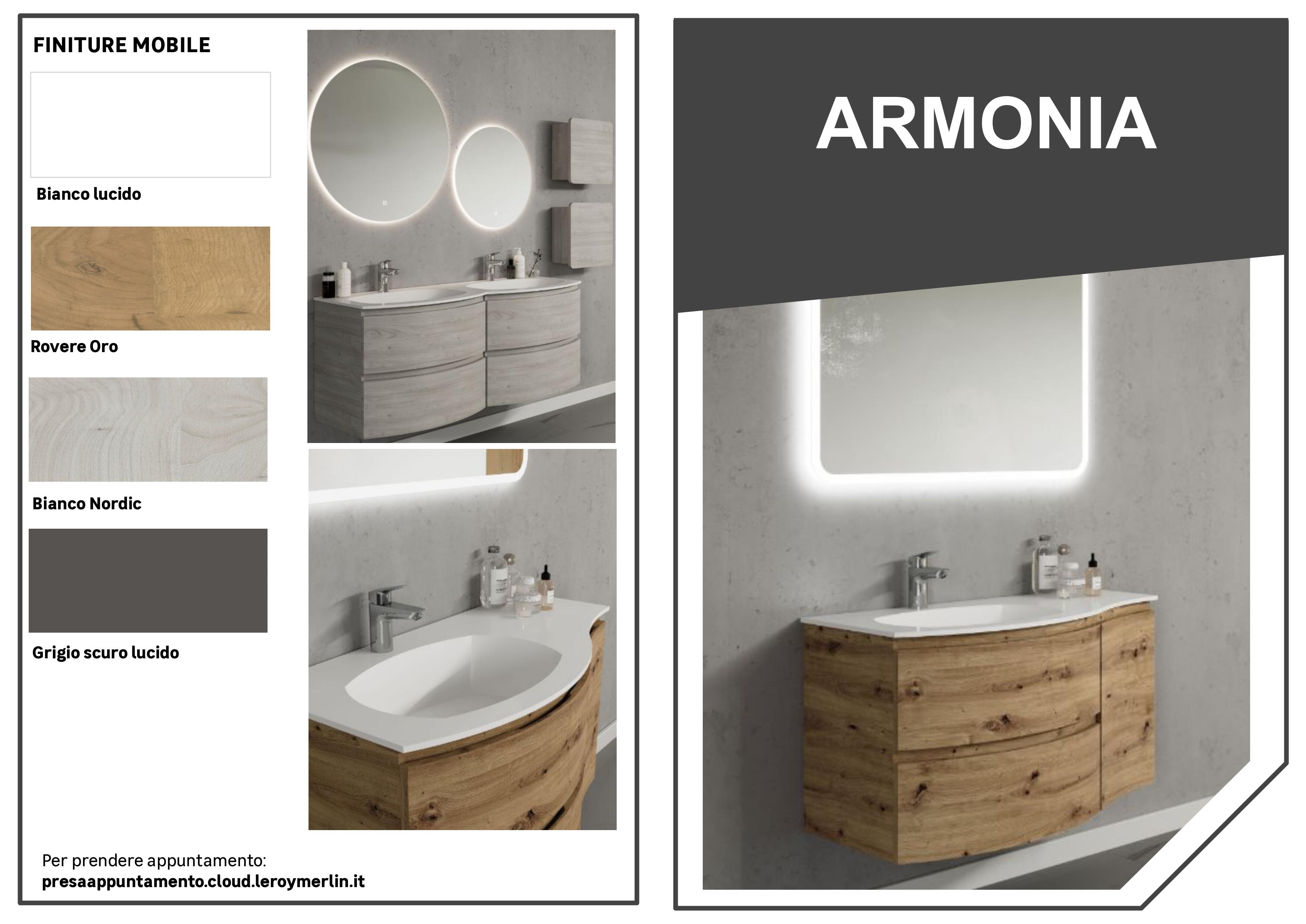 Lavabo a incasso rettangolare Armonia L 70 x H 14 x P 46 cm in resina bianco lucido - 11