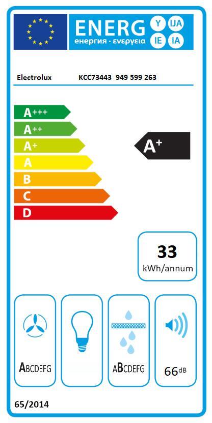 Plaque à induction aspirante 4 feux L.68 cm ELECTROLUX KCC73443 Noir - 16