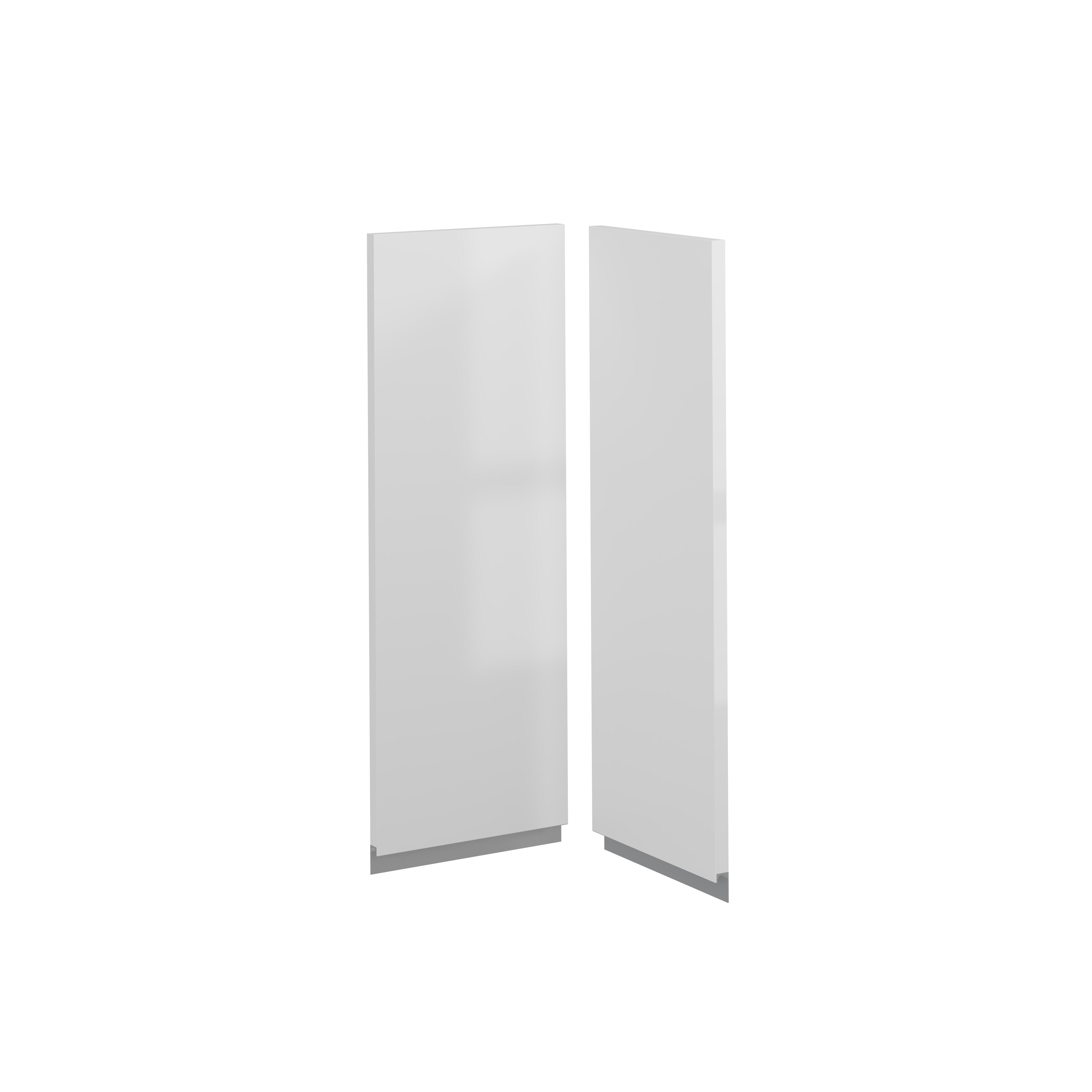 KIT 2 PUERTAS PARA MUEBLE DE COCINA TOLEDO BLANCO BRILLO PET 80X30/80X28CM - 3